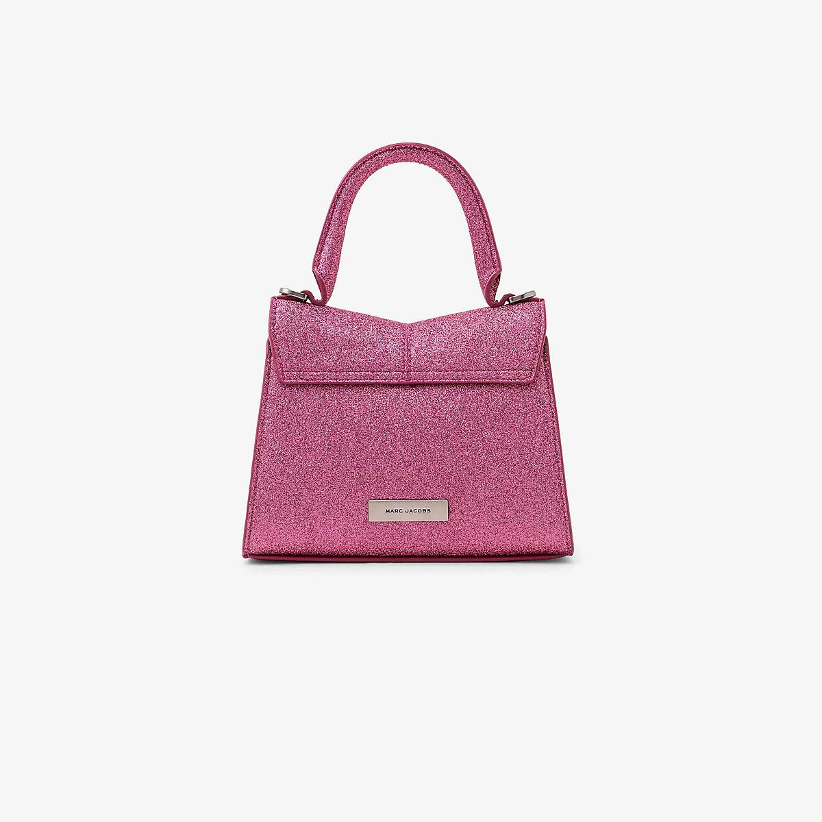 Women Marc Jacobs Galactic Glitter St. Marc Mini Top Handle Handbag Pink | UK MJ0326-L28