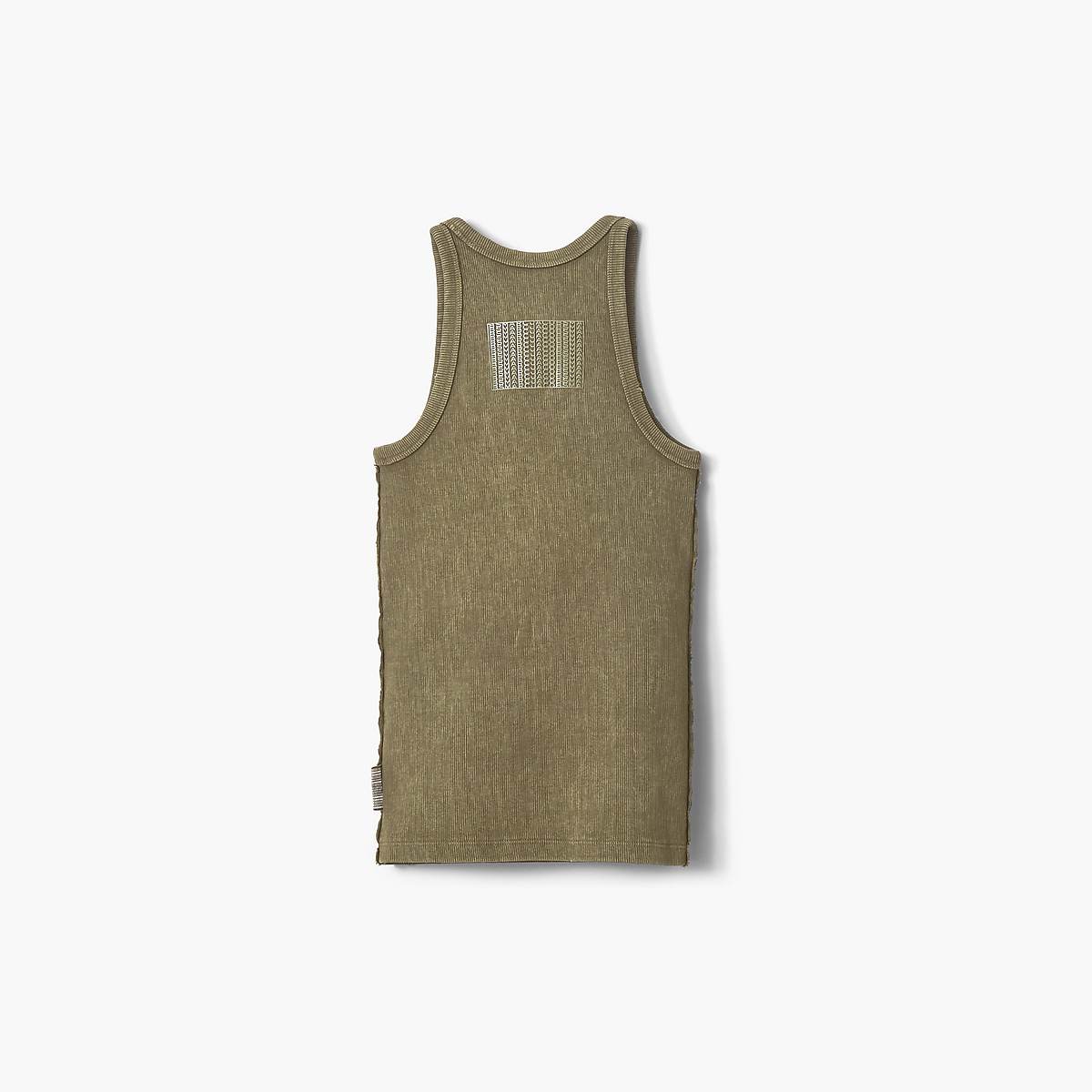 Women Marc Jacobs Grunge Rib Tanks Olive | UK MJ4386-E61