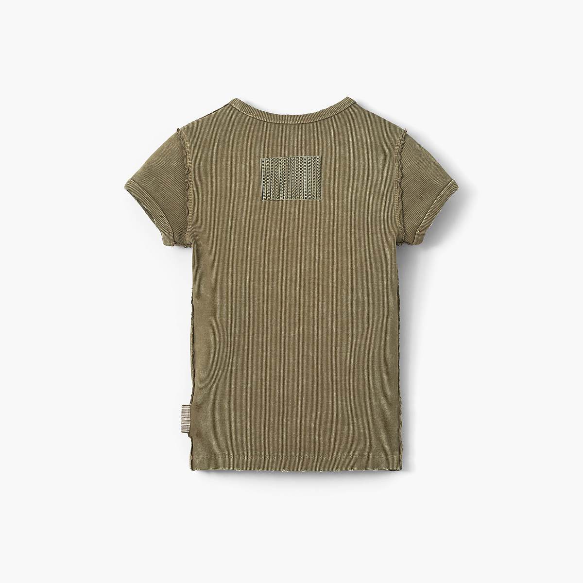 Women Marc Jacobs Grunge Shrunken Tee T-Shirt Khaki | UK MJ1948-Q19