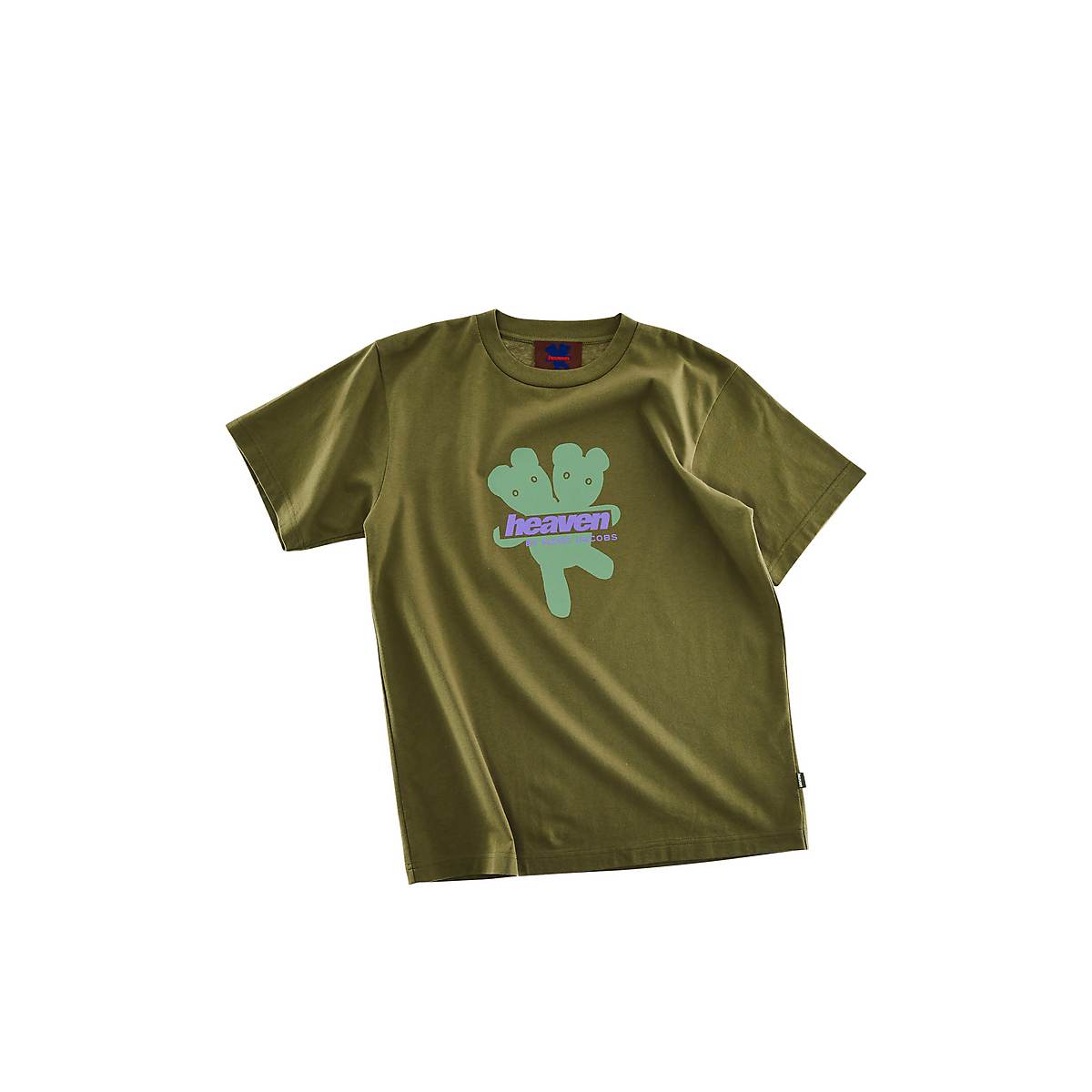 Women Marc Jacobs Heaven Logo T-Shirt Green | UK MJ1950-J30