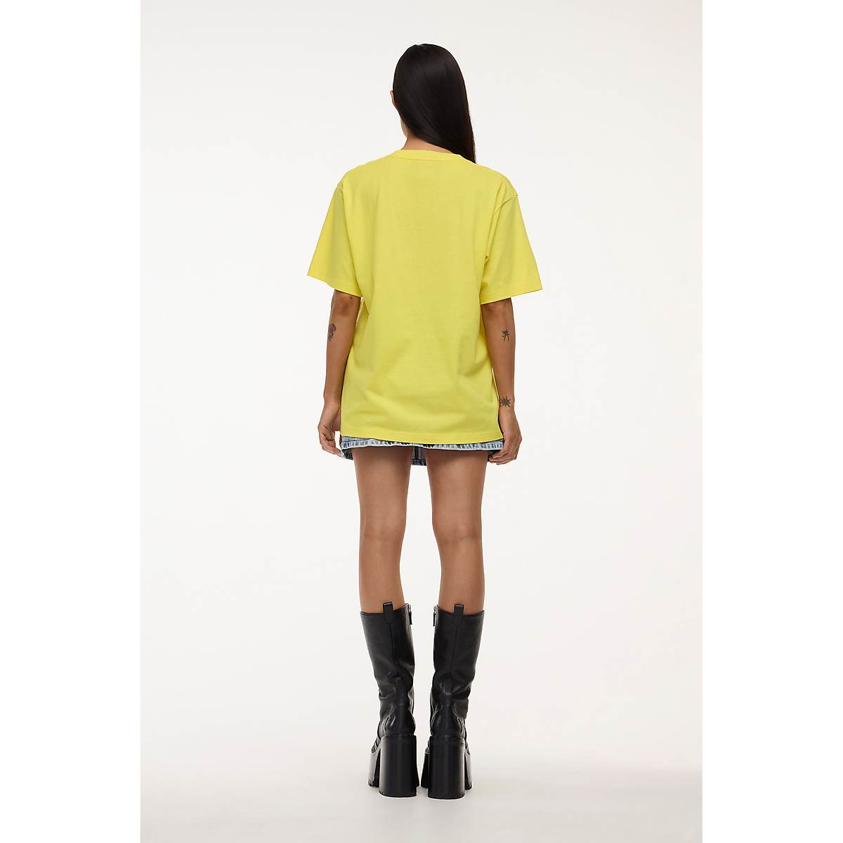 Women Marc Jacobs Heaven Logo T-Shirt Yellow | UK MJ7169-G25