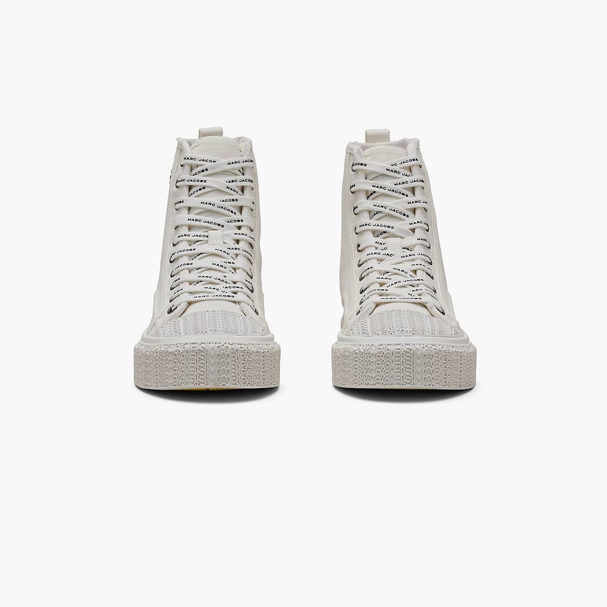 Women Marc Jacobs High Top Trainers White | UK MJ8357-B54