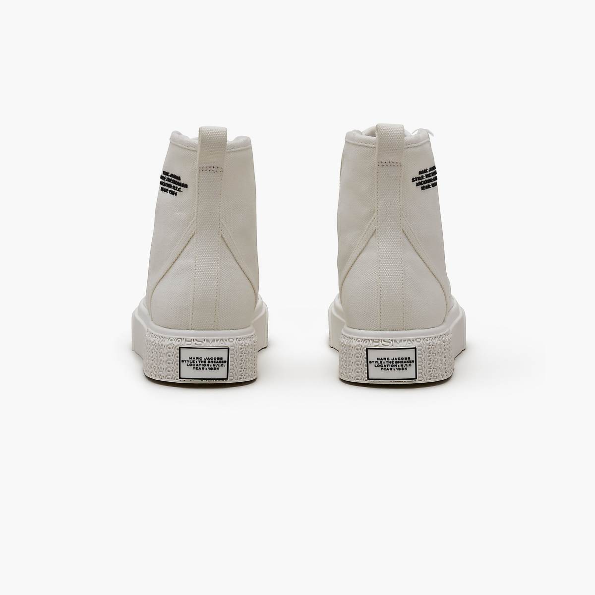 Women Marc Jacobs High Top Trainers White | UK MJ8357-B54