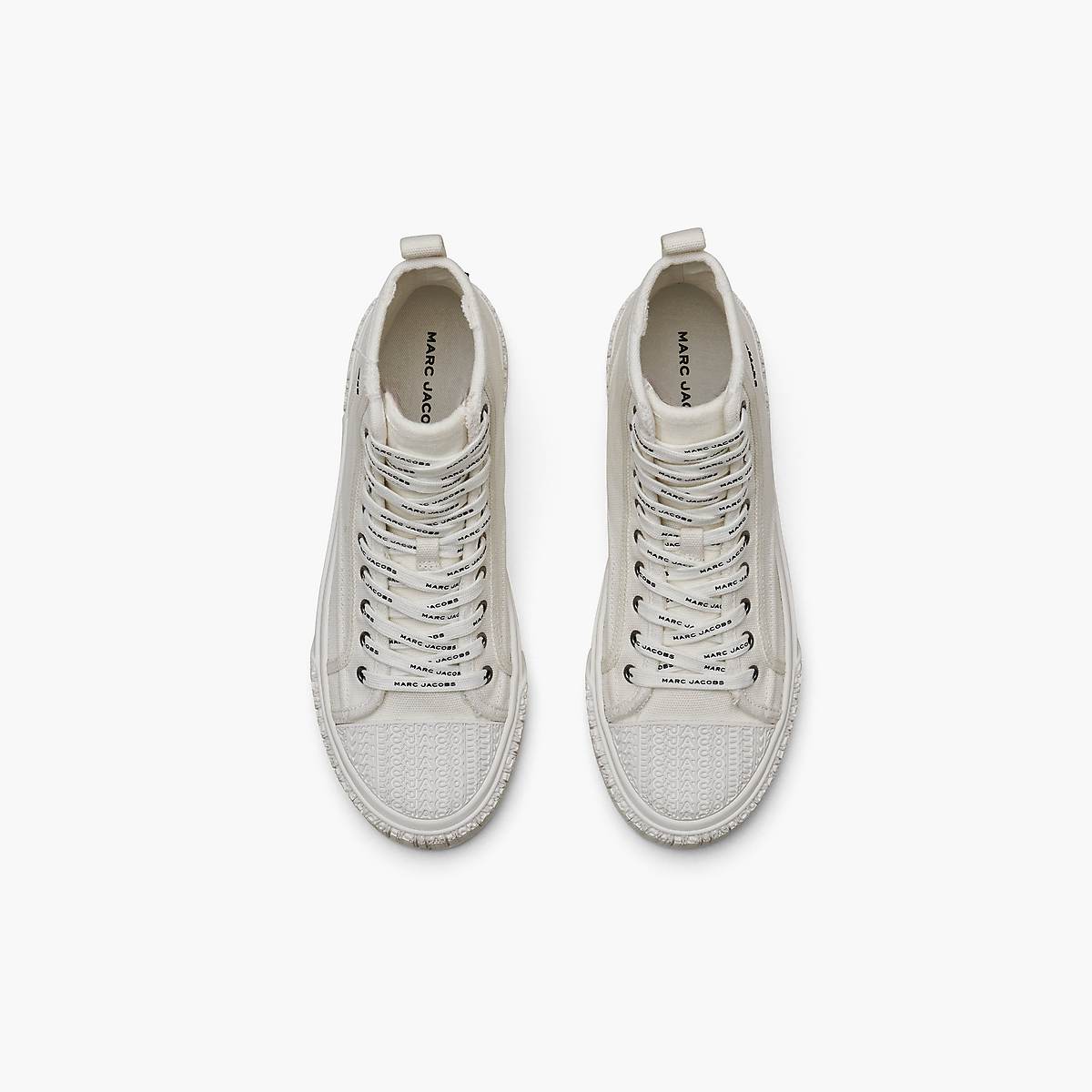 Women Marc Jacobs High Top Trainers White | UK MJ8357-B54