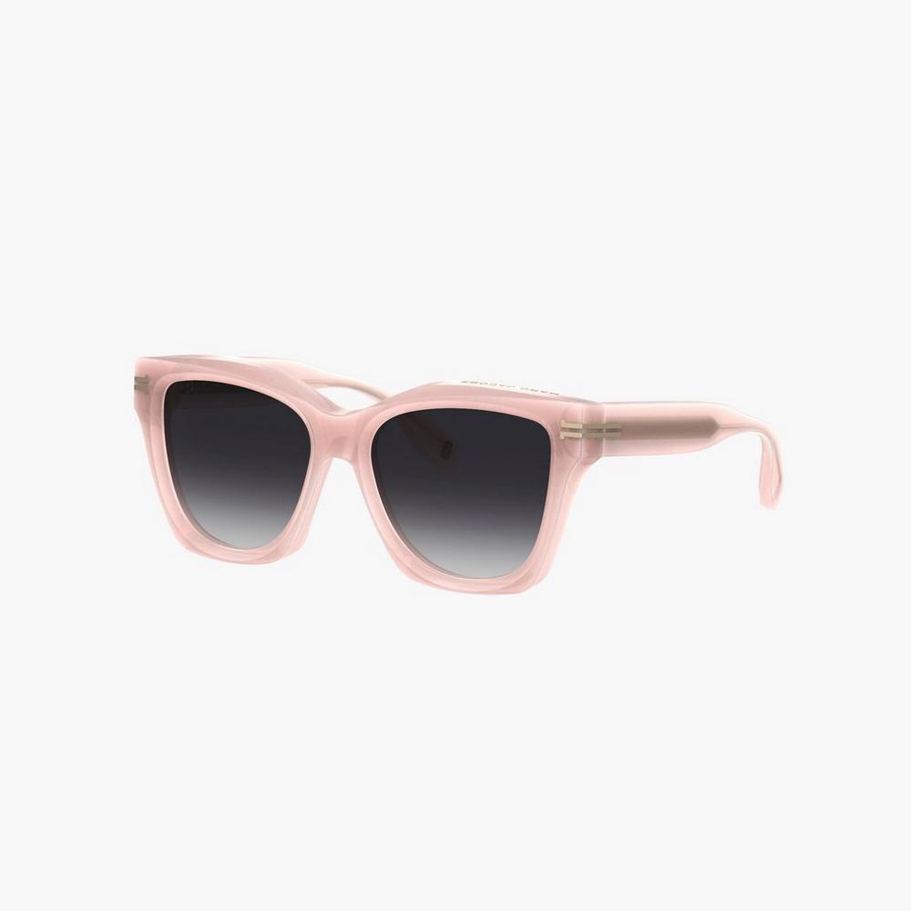 Women Marc Jacobs Icon Edge Oversized Square Sunglasses Pink | UK MJ1673-S17