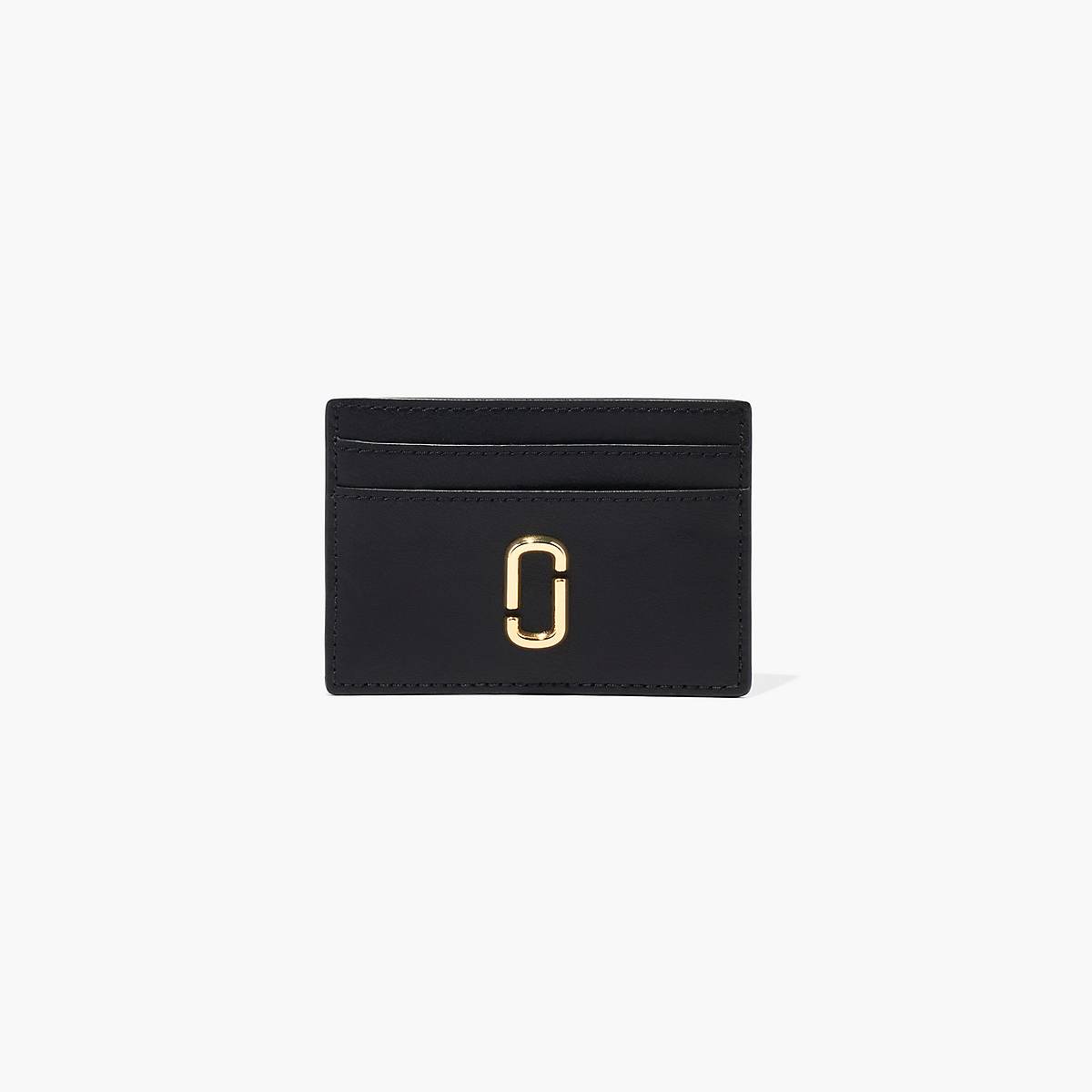 Women Marc Jacobs J Marc Card Case Wallets Black | UK MJ4839-E84