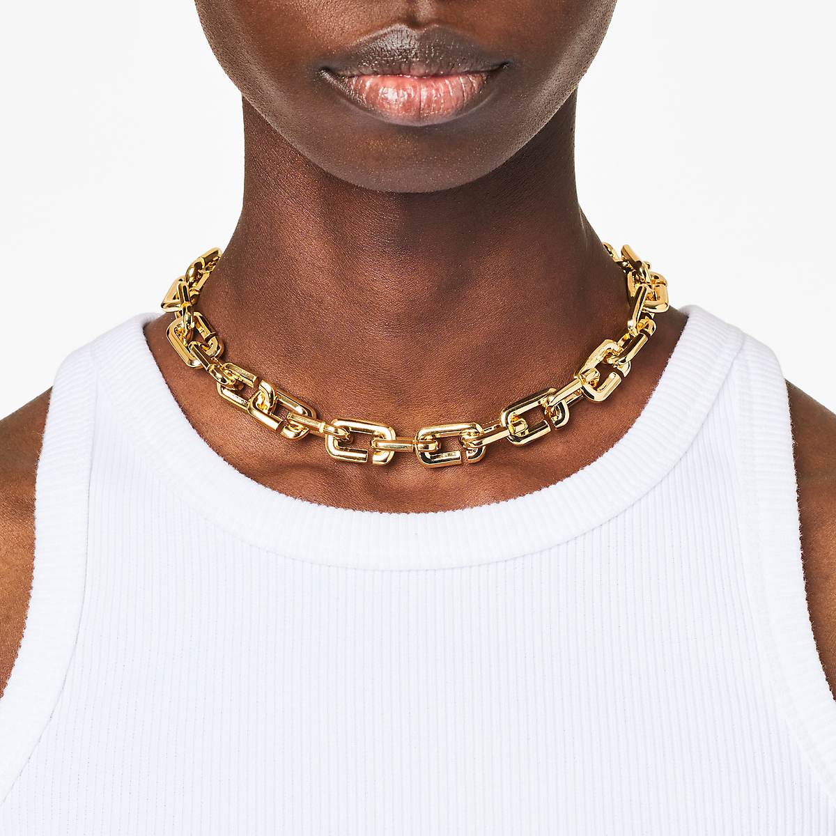 Women Marc Jacobs J Marc Chain Link Necklaces Gold | UK MJ6075-G37