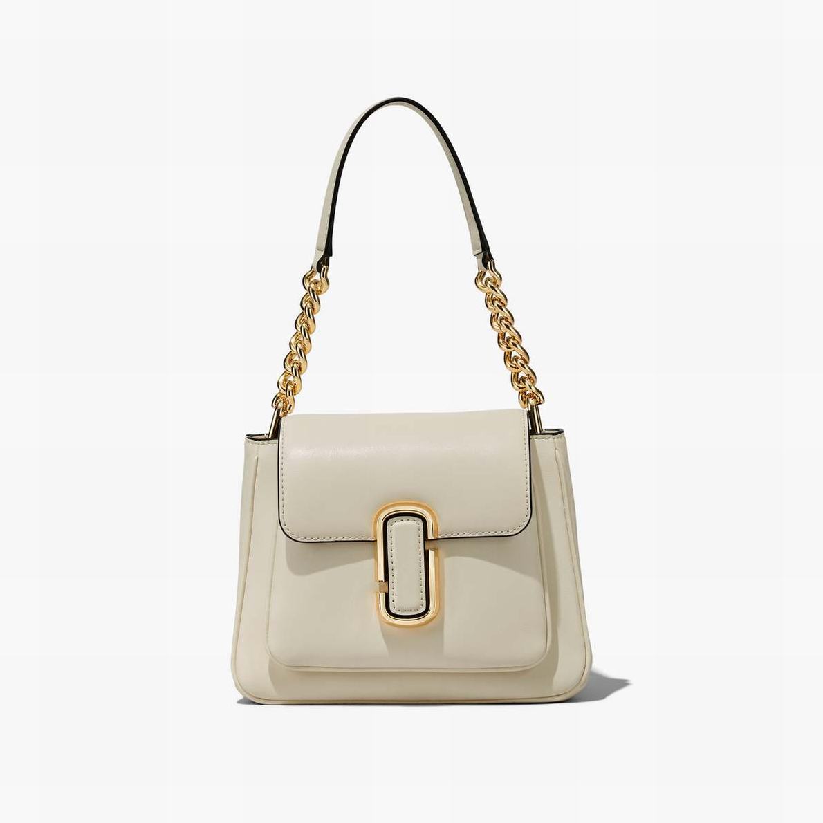 Women Marc Jacobs J Marc Chain Mini Satchel Bags White | UK MJ2704-A29