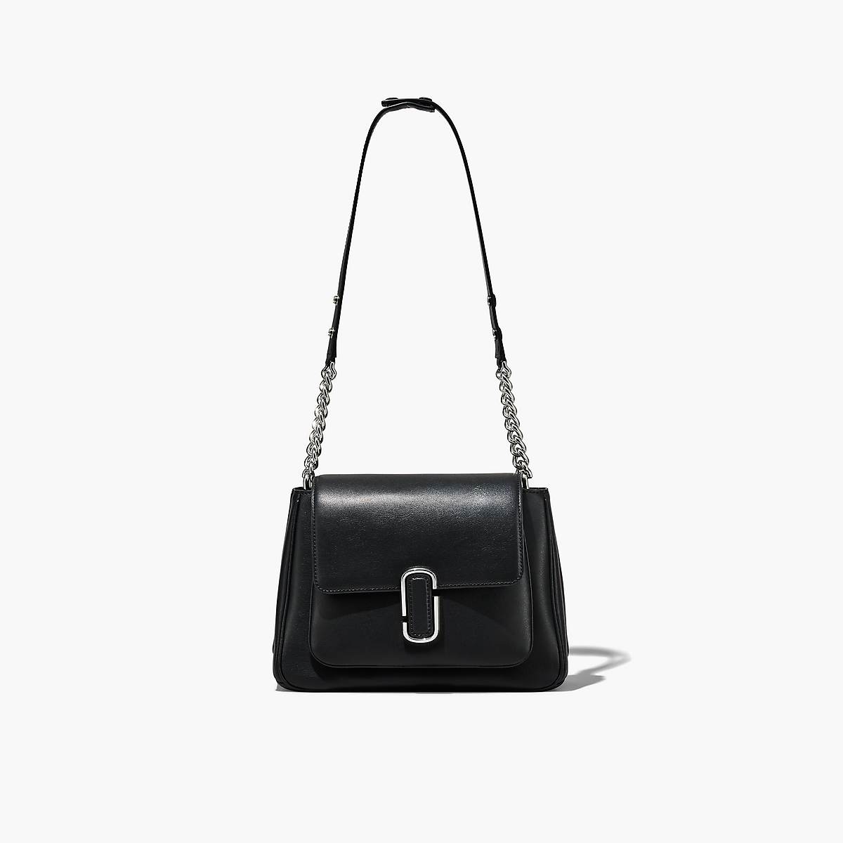 Women Marc Jacobs J Marc Chain Satchel Bags Black / Silver | UK MJ2416-O90