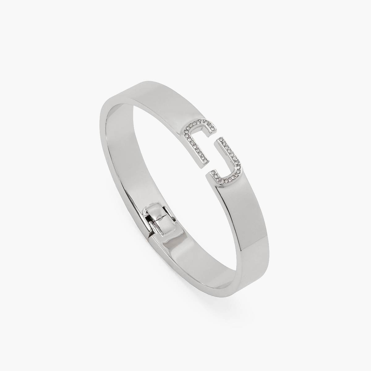 Women Marc Jacobs J Marc Crystal Bangle Bangles Silver | UK MJ4395-S73