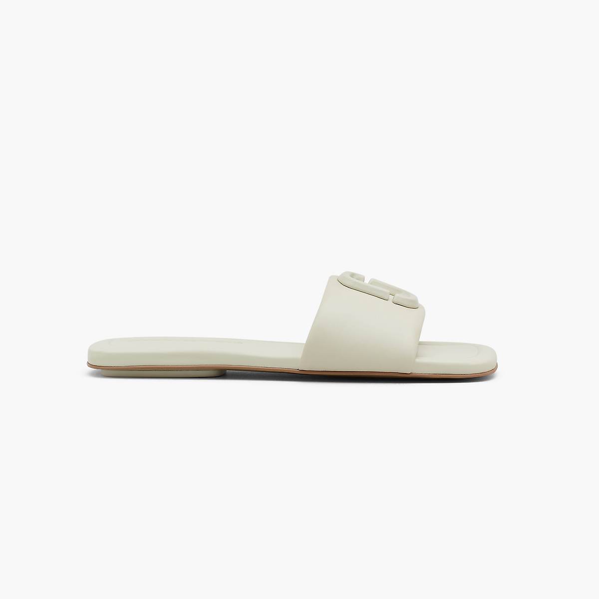 Women Marc Jacobs J Marc Leather Sandals White | UK MJ9516-K39