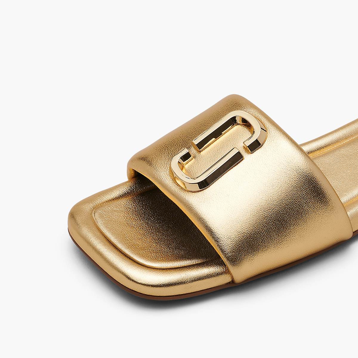 Women Marc Jacobs J Marc Metallic Sandals Gold | UK MJ6742-F72