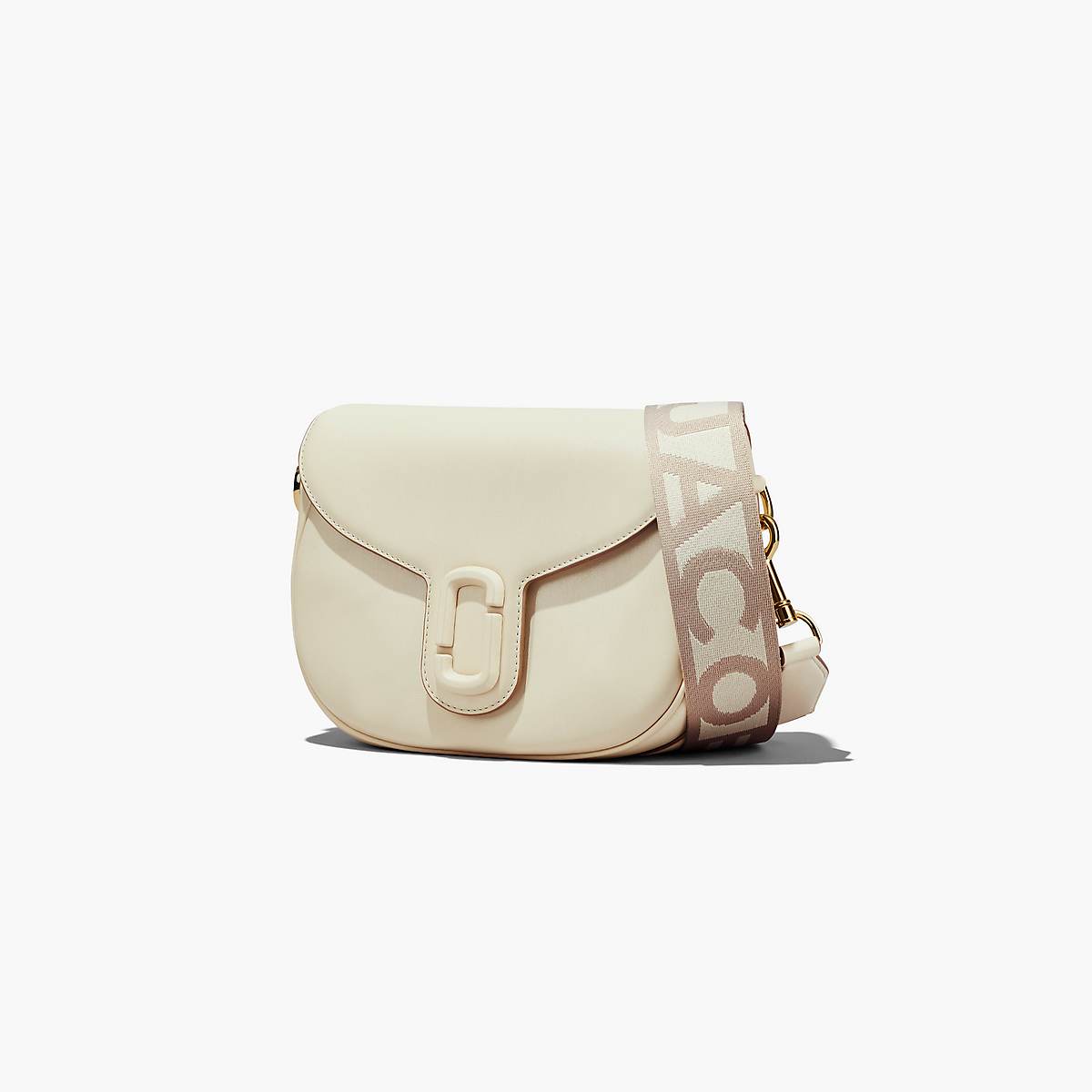 Women Marc Jacobs J Marc Saddle Crossbody Bags White | UK MJ1284-S35