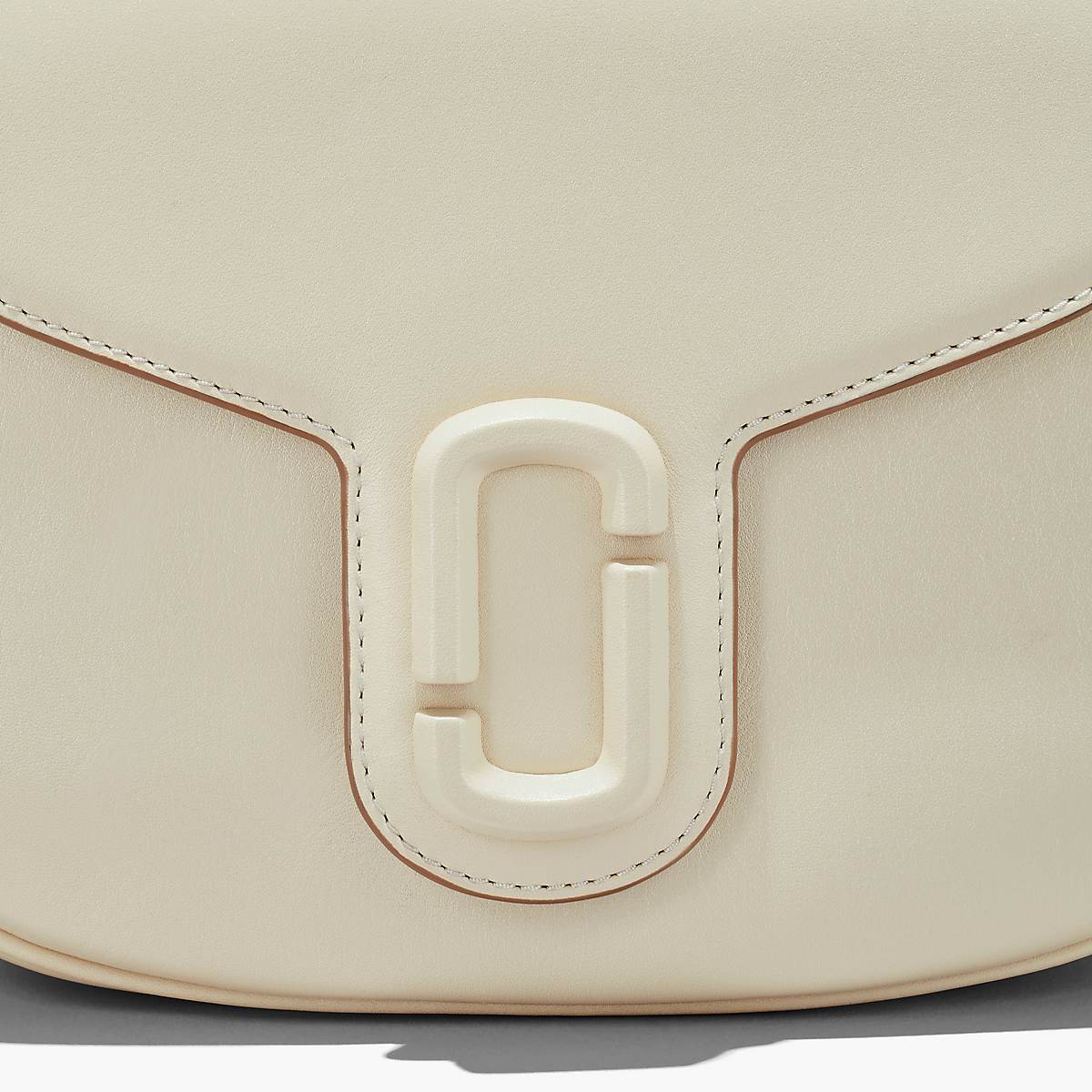 Women Marc Jacobs J Marc Saddle Crossbody Bags White | UK MJ1284-S35