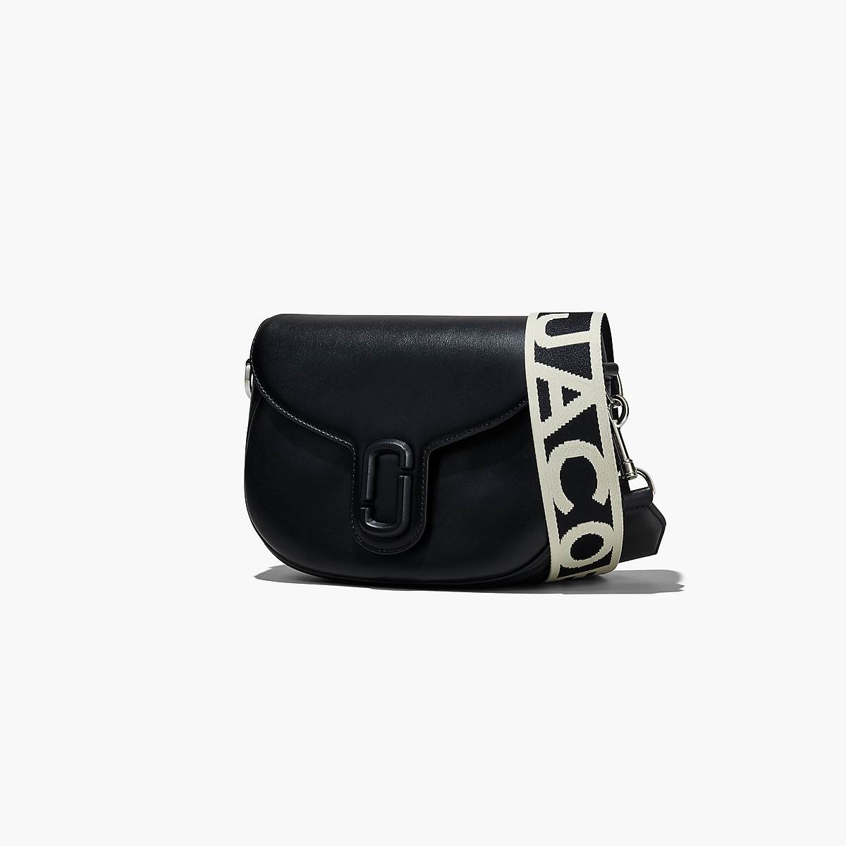 Women Marc Jacobs J Marc Saddle Crossbody Bags Black | UK MJ0975-D25