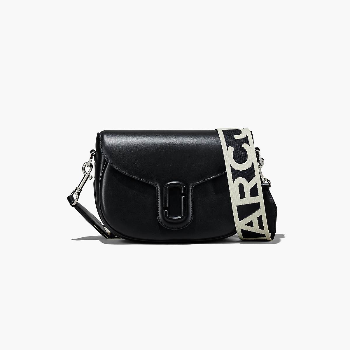 Women Marc Jacobs J Marc Saddle Crossbody Bags Black | UK MJ0975-D25