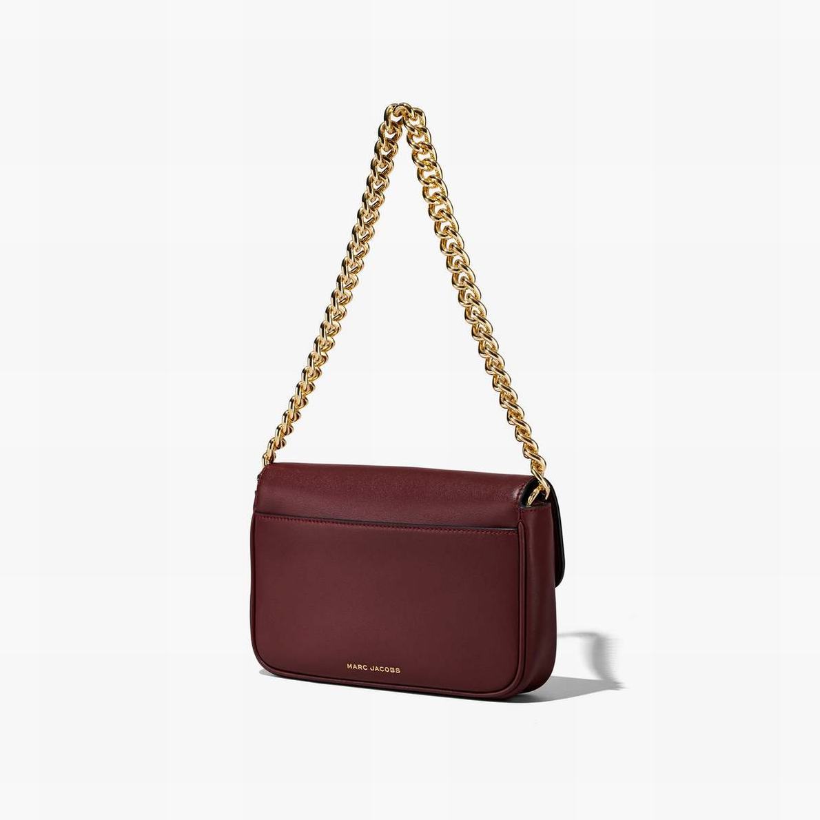 Women Marc Jacobs J Marc Shoulder Bags Burgundy | UK MJ9675-Q29