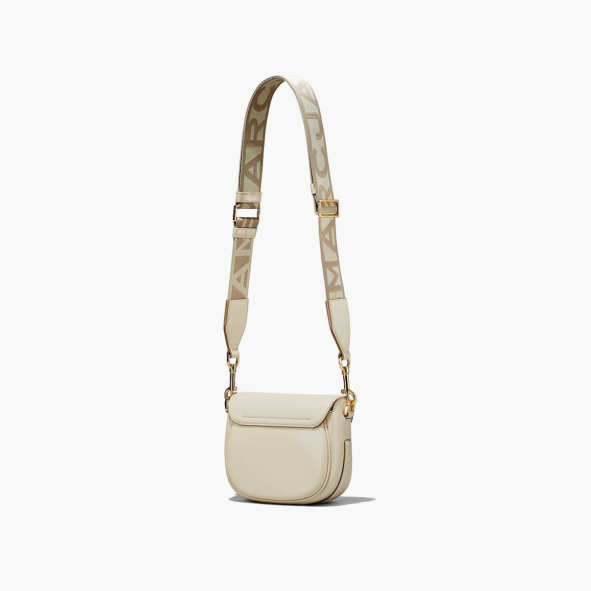 Women Marc Jacobs J Marc Small Saddle Crossbody Bags White | UK MJ1260-J02