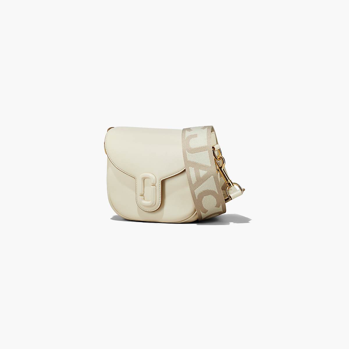 Women Marc Jacobs J Marc Small Saddle Crossbody Bags White | UK MJ1260-J02