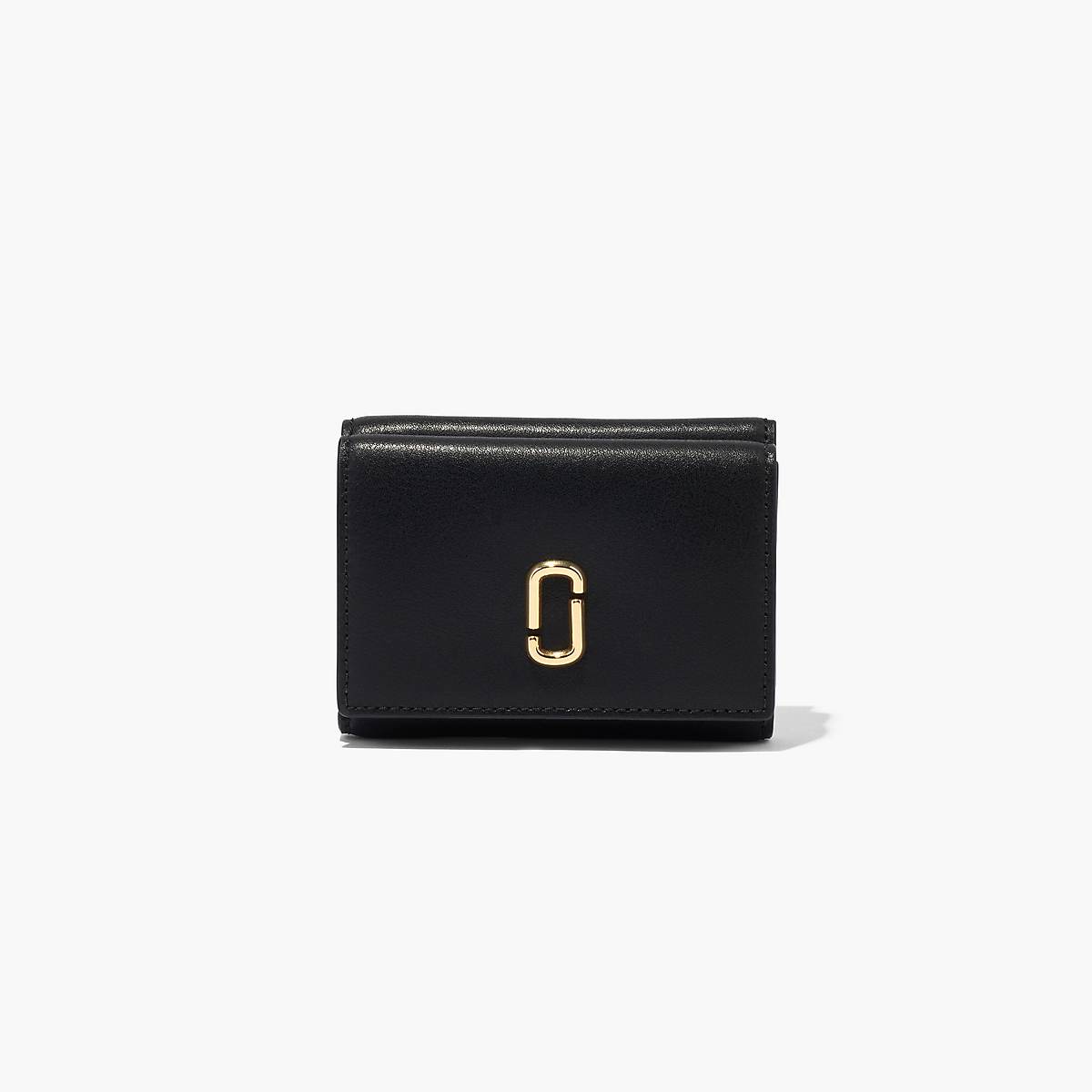 Women Marc Jacobs J Marc Trifold Wallets Black | UK MJ5214-X95