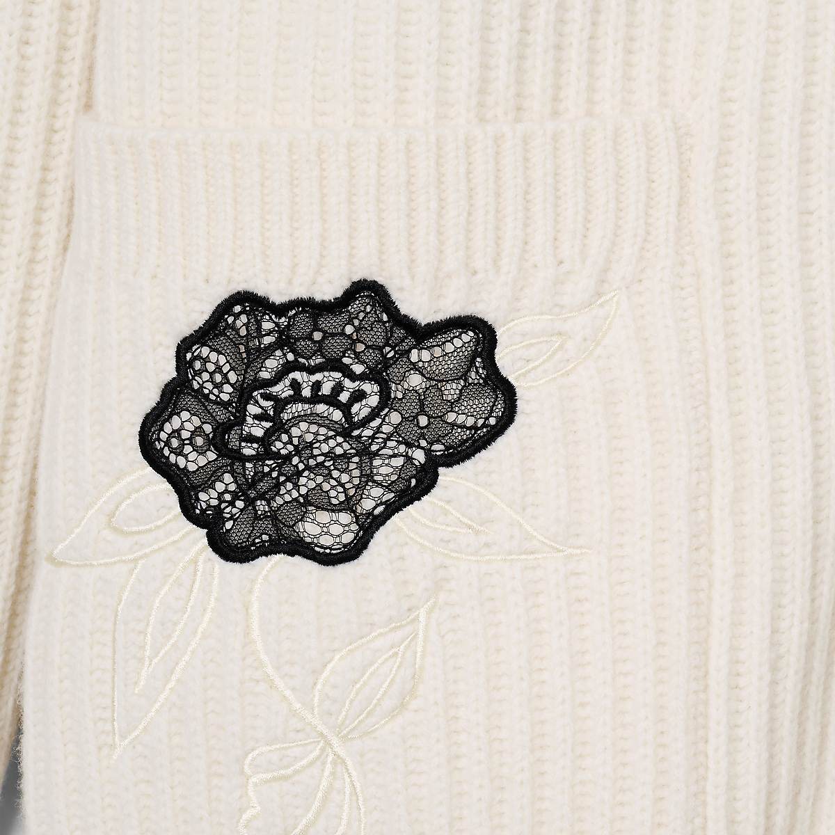 Women Marc Jacobs Lace Applique Cardigan Beige | UK MJ1932-F85