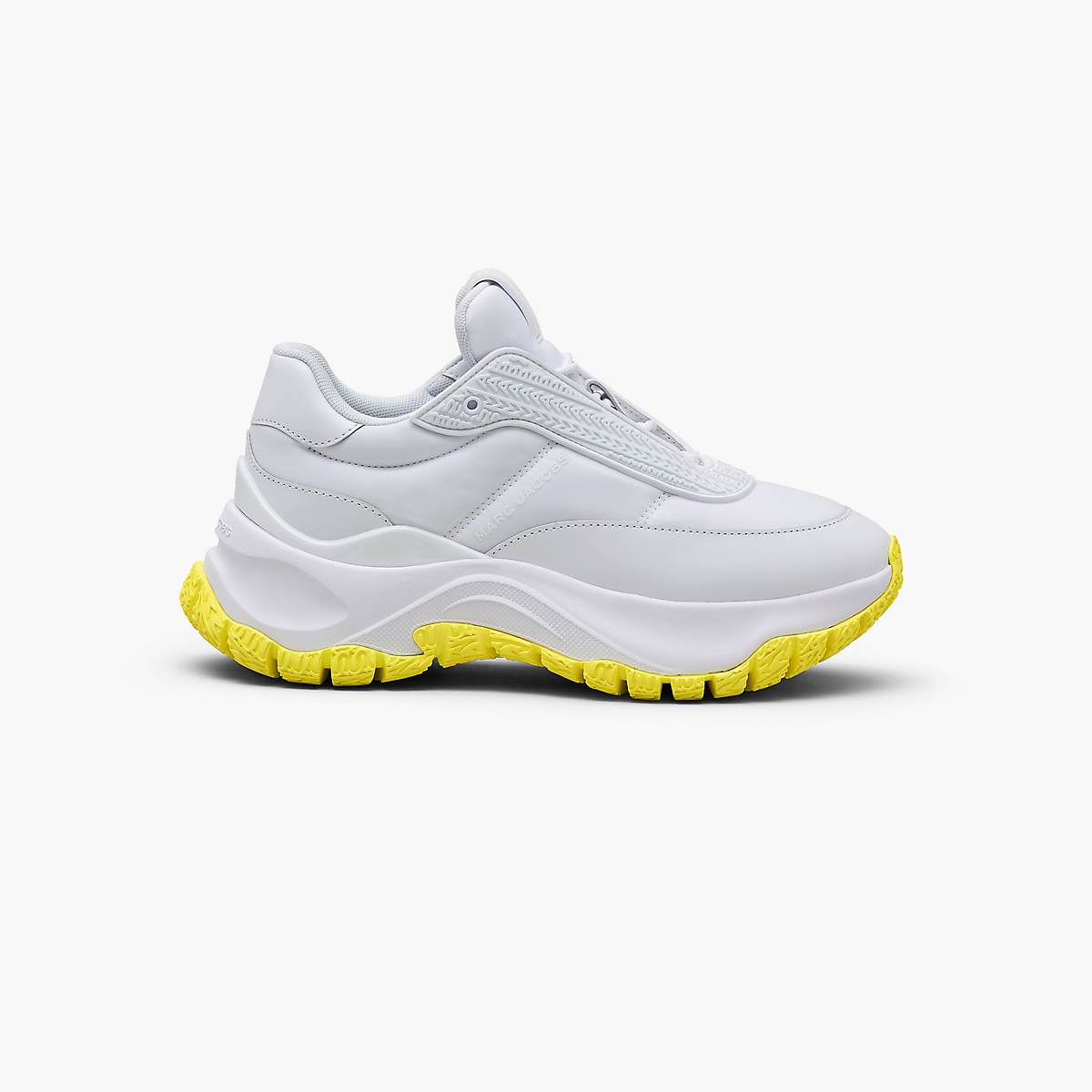 Women Marc Jacobs Lazy Runner Trainers White / Yellow | UK MJ4860-U50