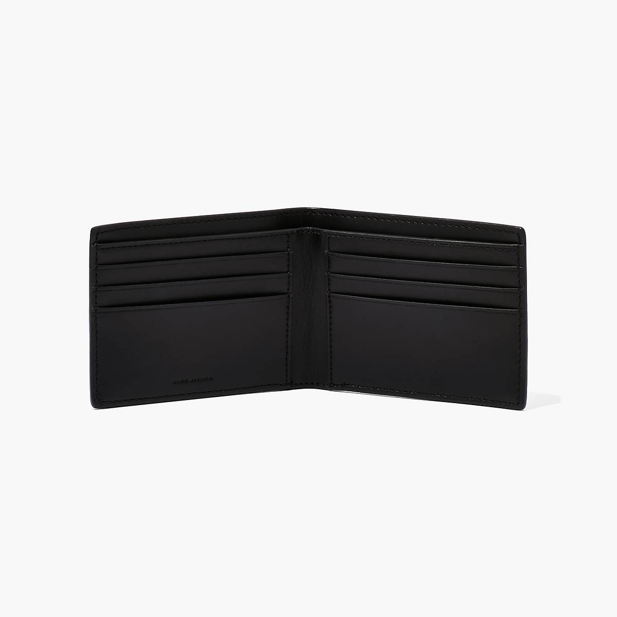 Women Marc Jacobs Leather Billfold Wallets Black | UK MJ3042-V28