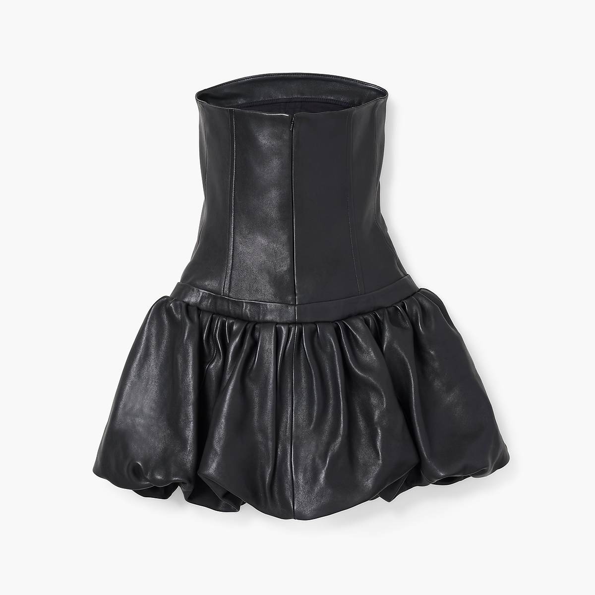 Women Marc Jacobs Leather Bubble Dress Black | UK MJ0369-S03