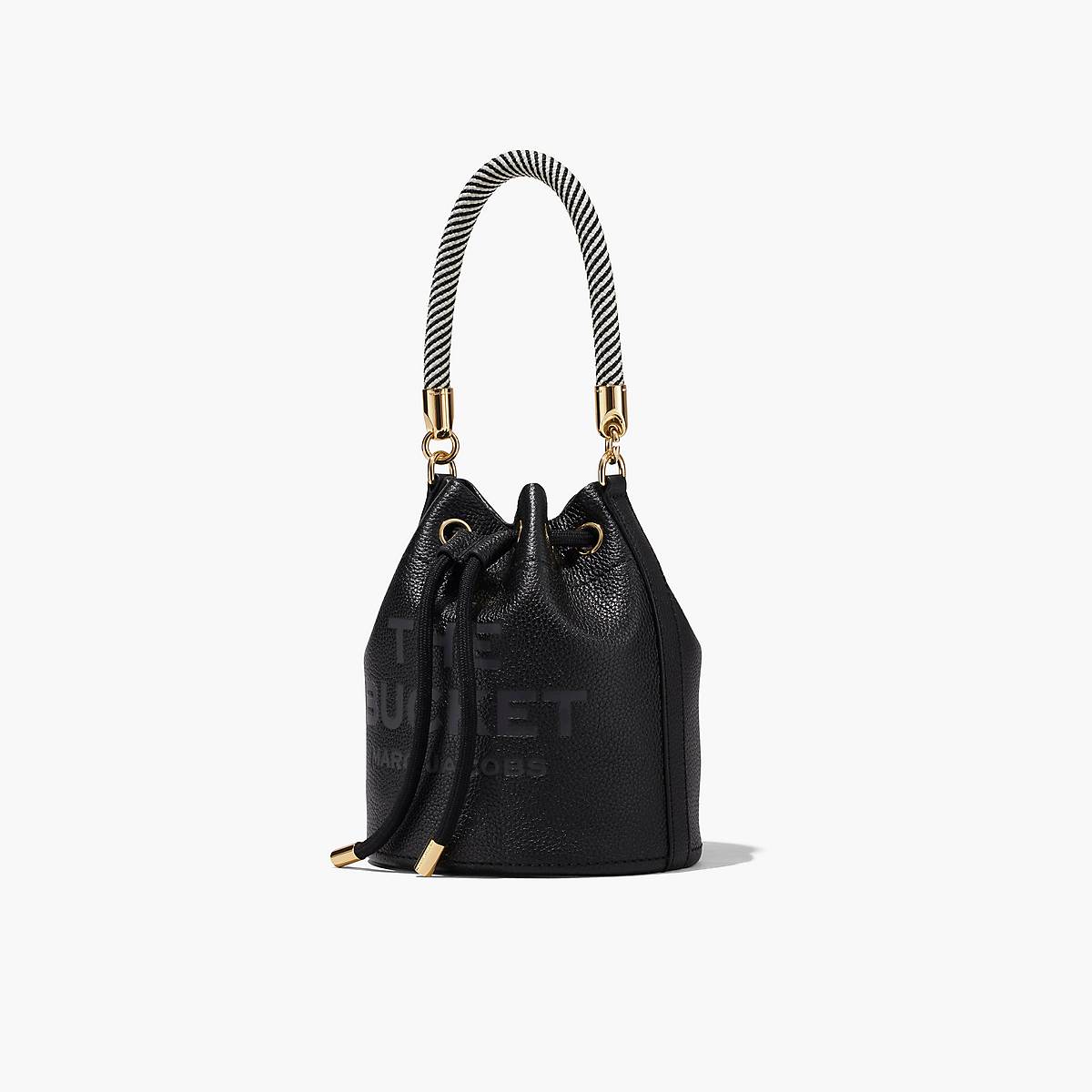 Women Marc Jacobs Leather Bucket Bags Black | UK MJ2753-M48