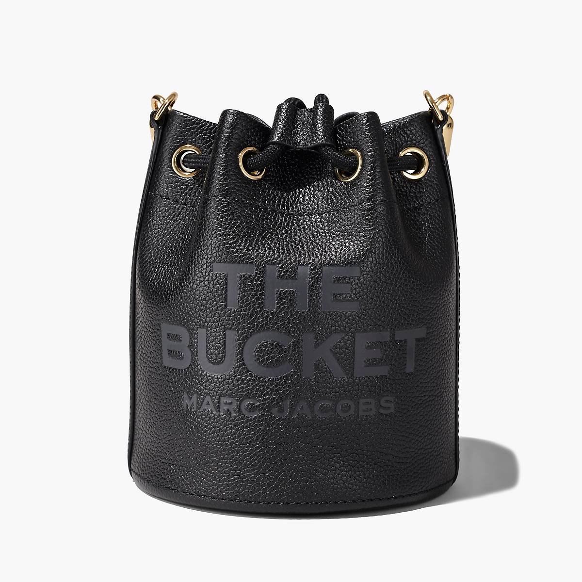 Women Marc Jacobs Leather Bucket Bags Black | UK MJ2753-M48