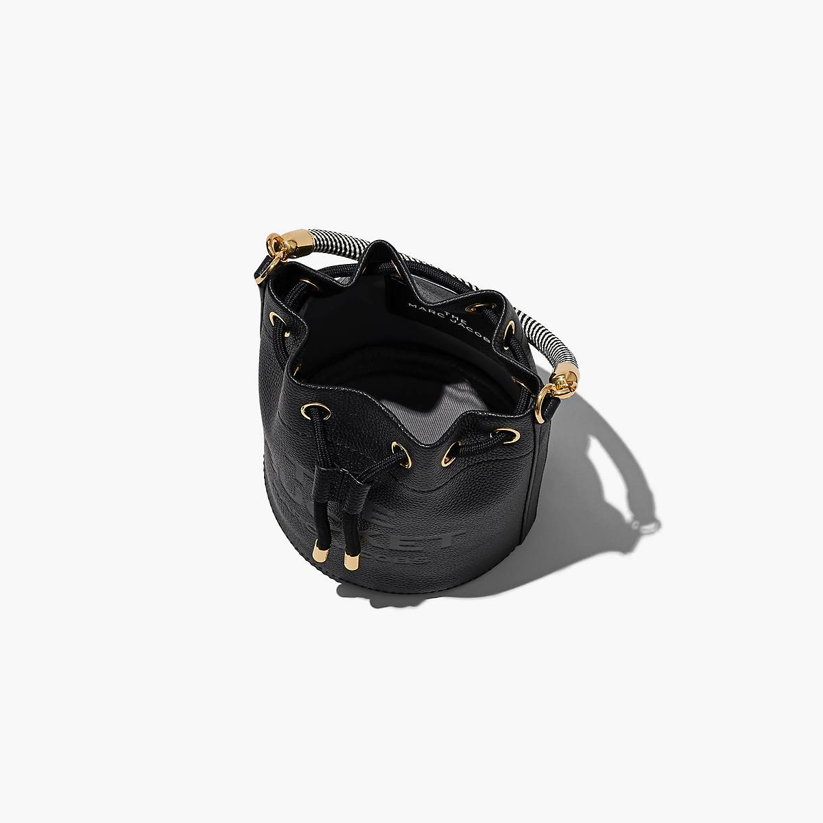 Women Marc Jacobs Leather Bucket Bags Black | UK MJ2753-M48