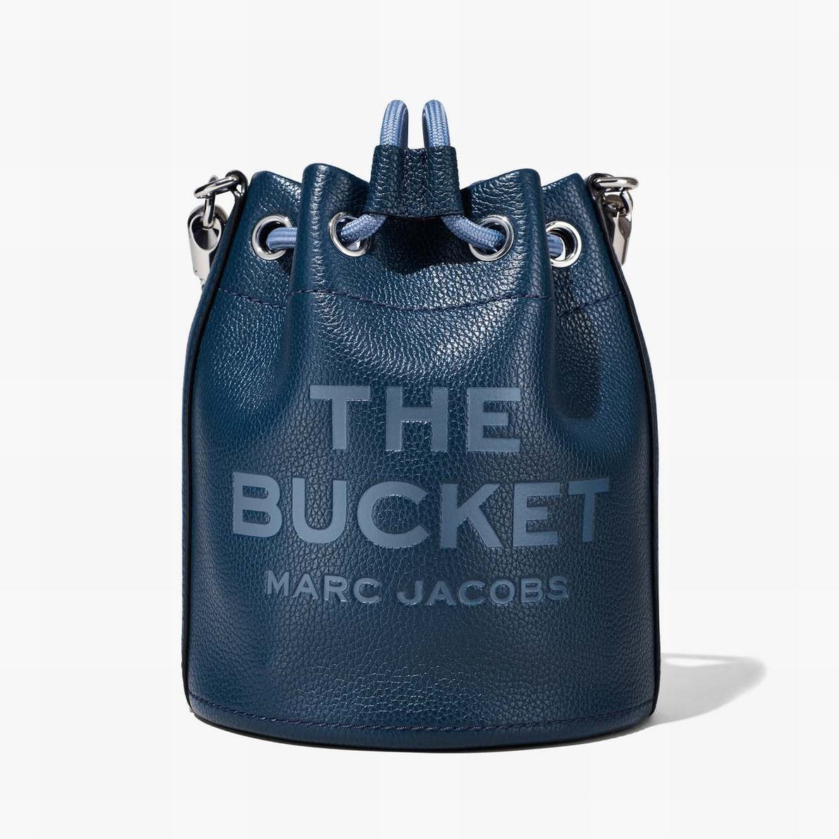 Women Marc Jacobs Leather Bucket Bags Blue | UK MJ4859-W94