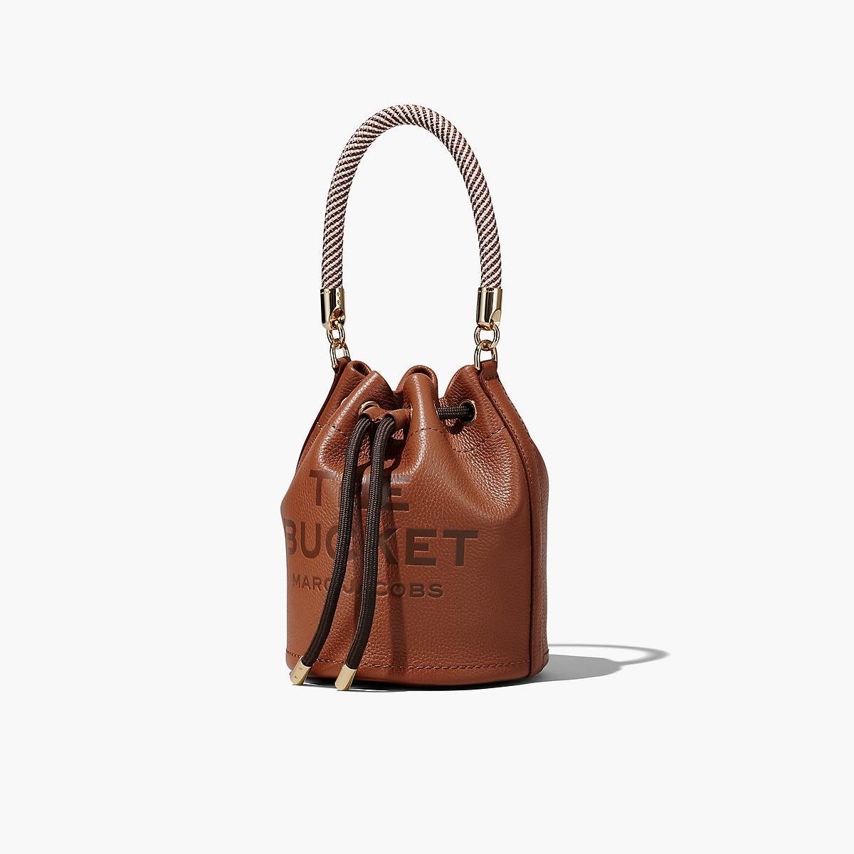 Women Marc Jacobs Leather Bucket Bags Brown | UK MJ9485-B51