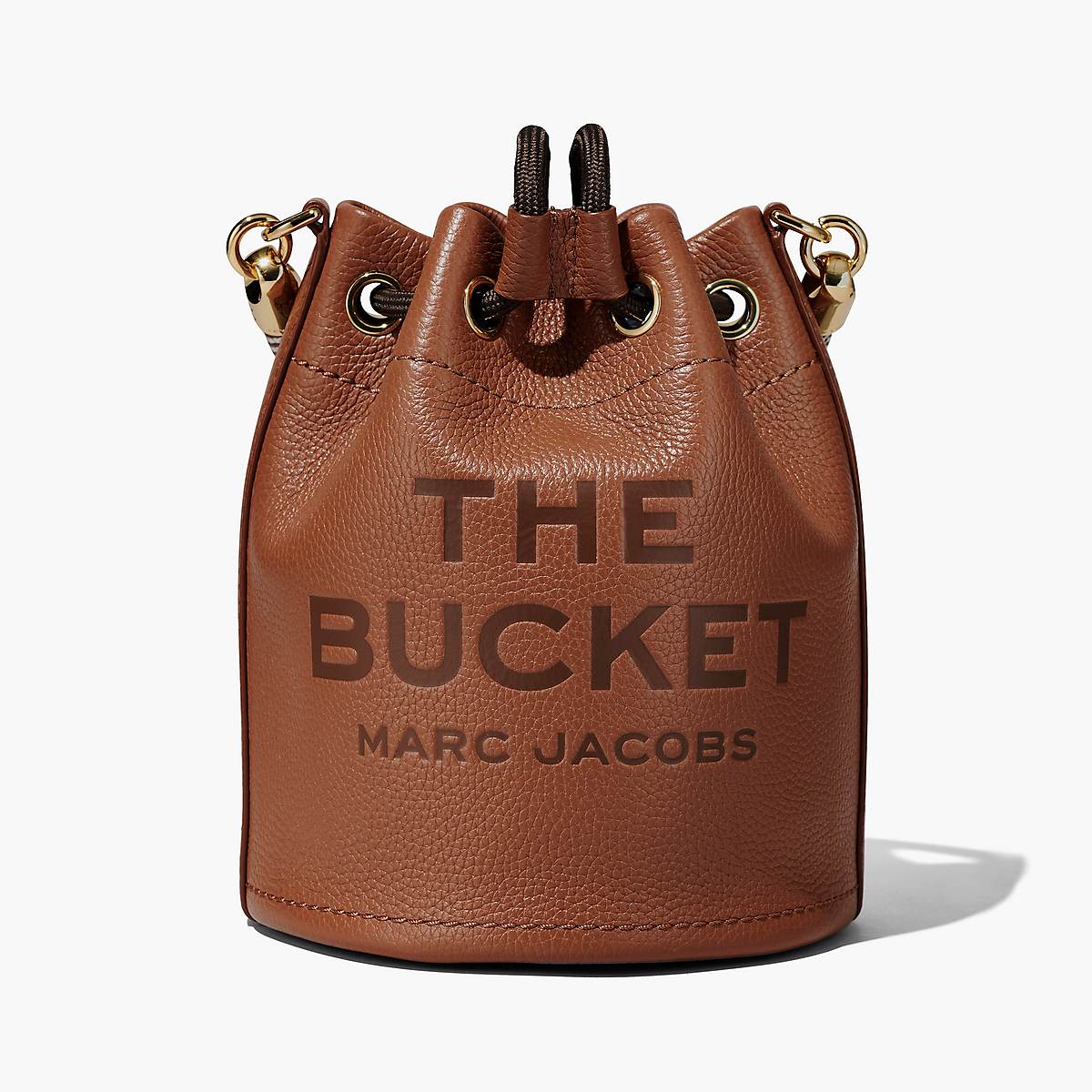 Women Marc Jacobs Leather Bucket Bags Brown | UK MJ9485-B51