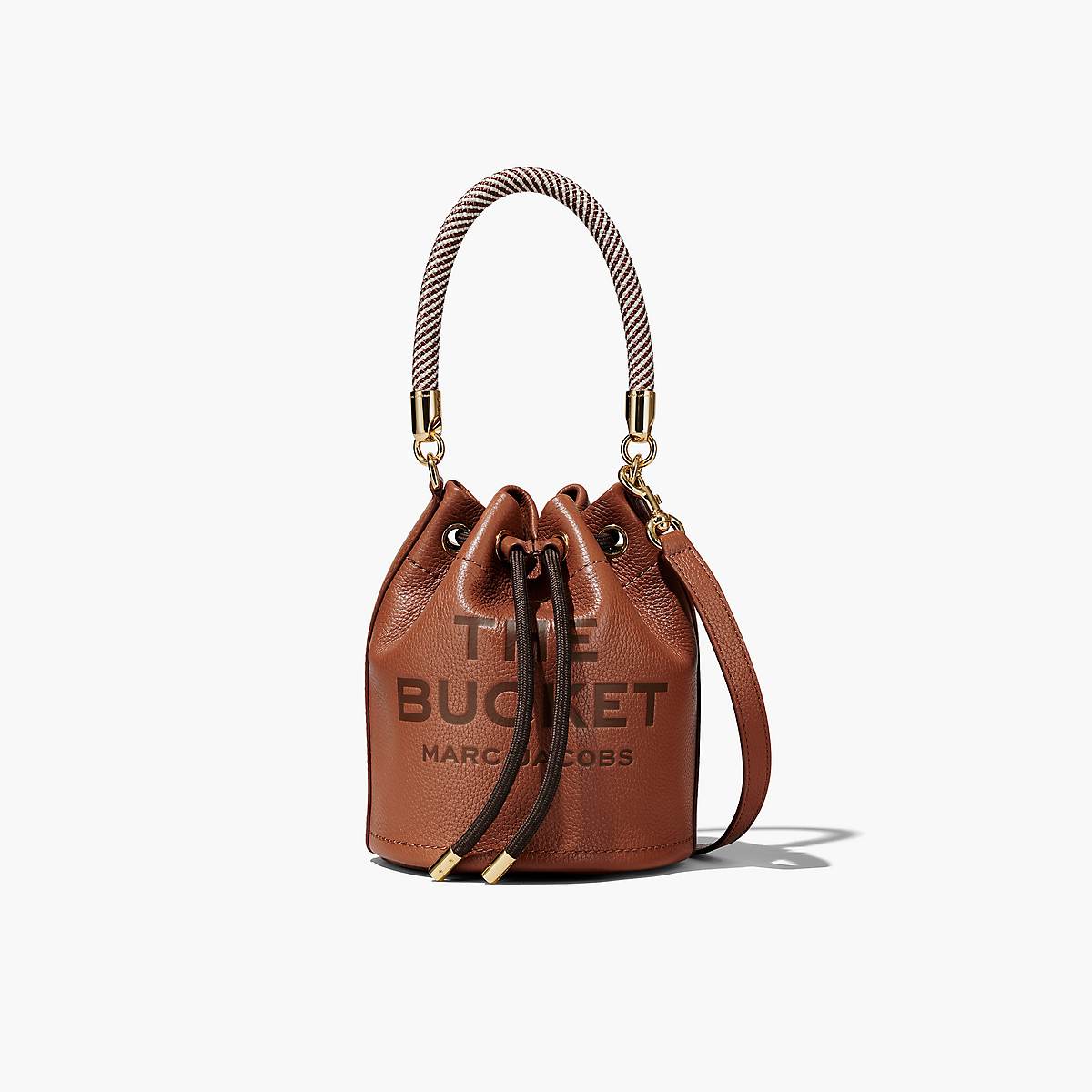 Women Marc Jacobs Leather Bucket Bags Brown | UK MJ9485-B51