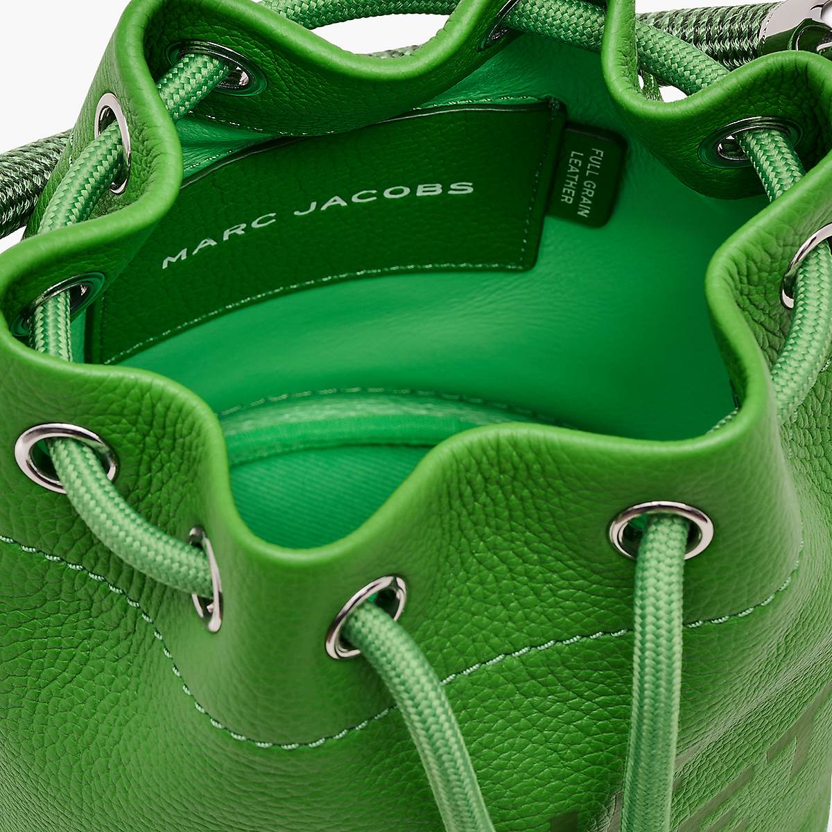 Women Marc Jacobs Leather Bucket Bags Green | UK MJ3075-R59