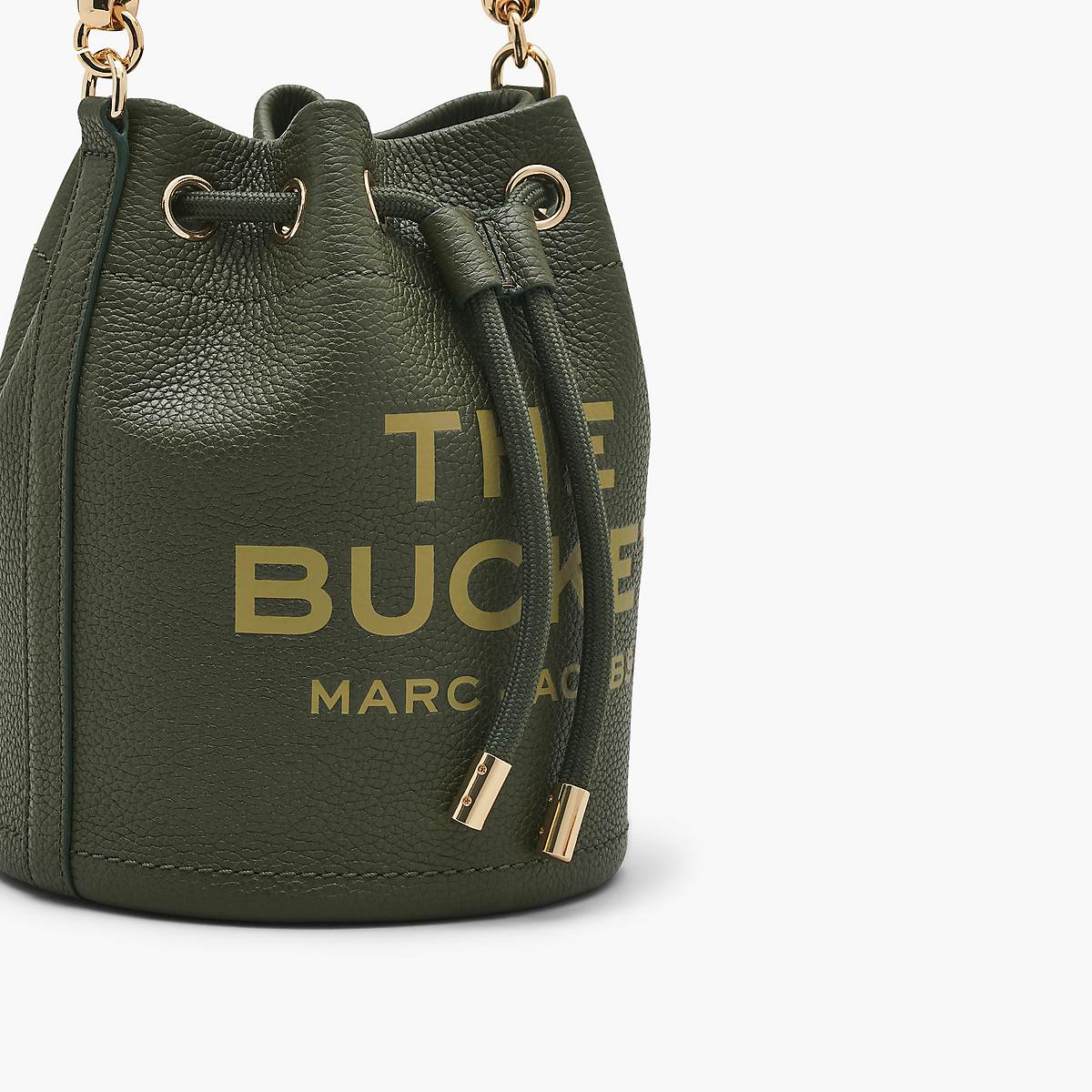 Women Marc Jacobs Leather Bucket Bags Olive | UK MJ7425-C69