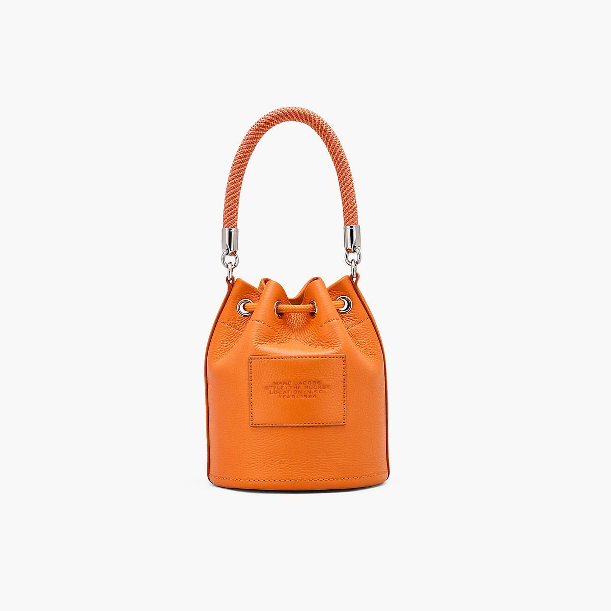 Women Marc Jacobs Leather Bucket Bags Orange | UK MJ4012-Y35