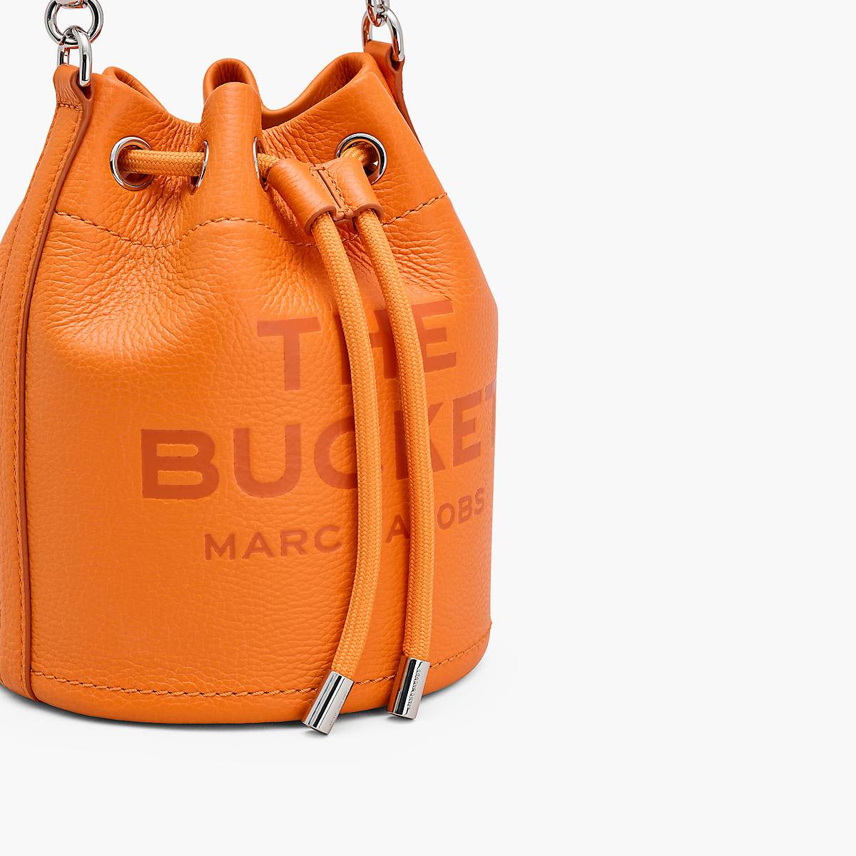 Women Marc Jacobs Leather Bucket Bags Orange | UK MJ4012-Y35