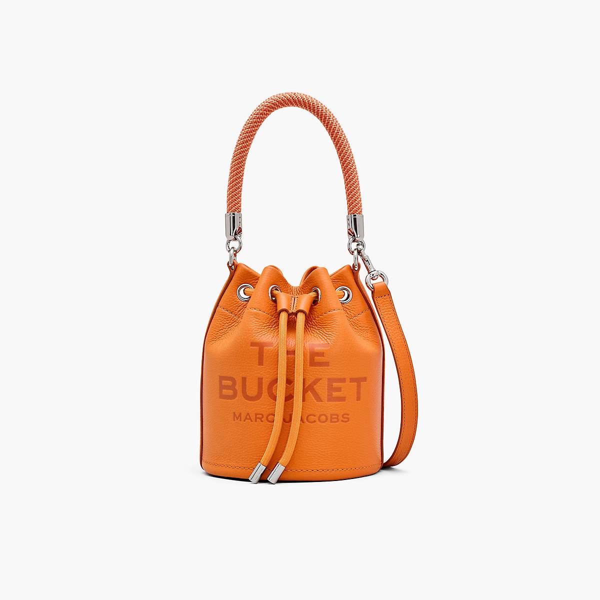 Women Marc Jacobs Leather Bucket Bags Orange | UK MJ4012-Y35