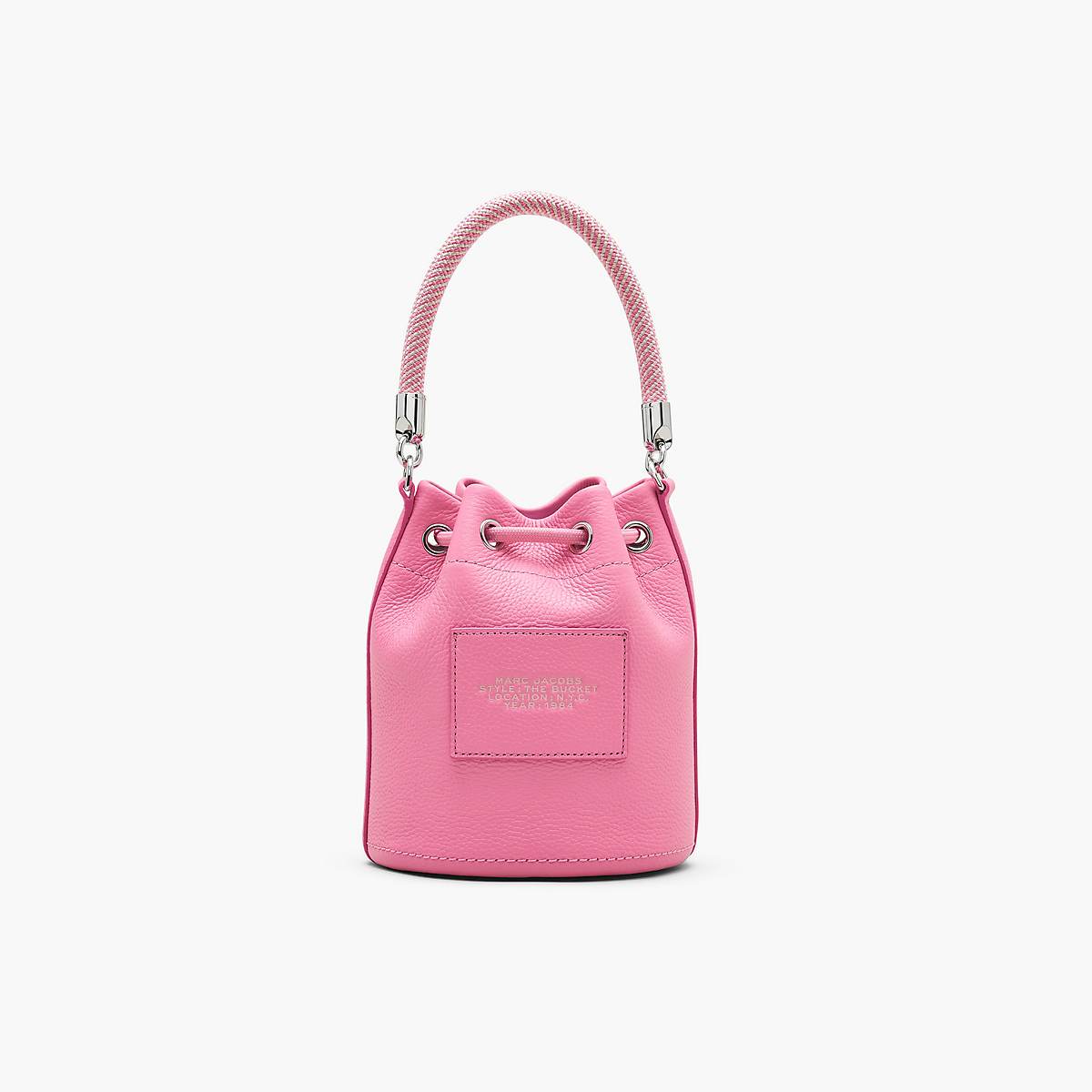 Women Marc Jacobs Leather Bucket Bags Pink | UK MJ1394-L38