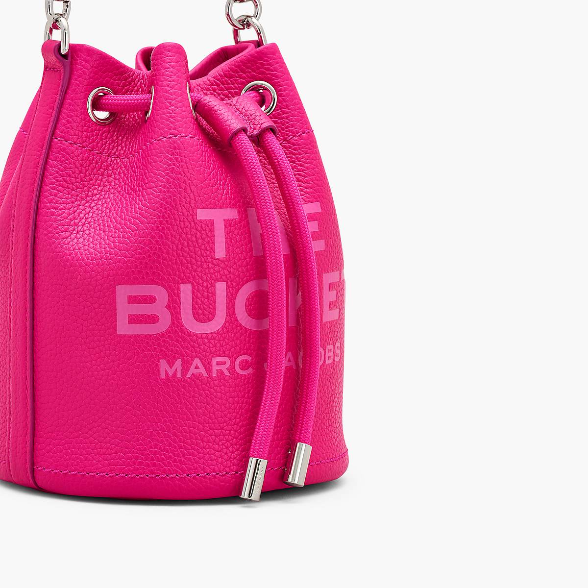 Women Marc Jacobs Leather Bucket Bags Pink | UK MJ4685-E76