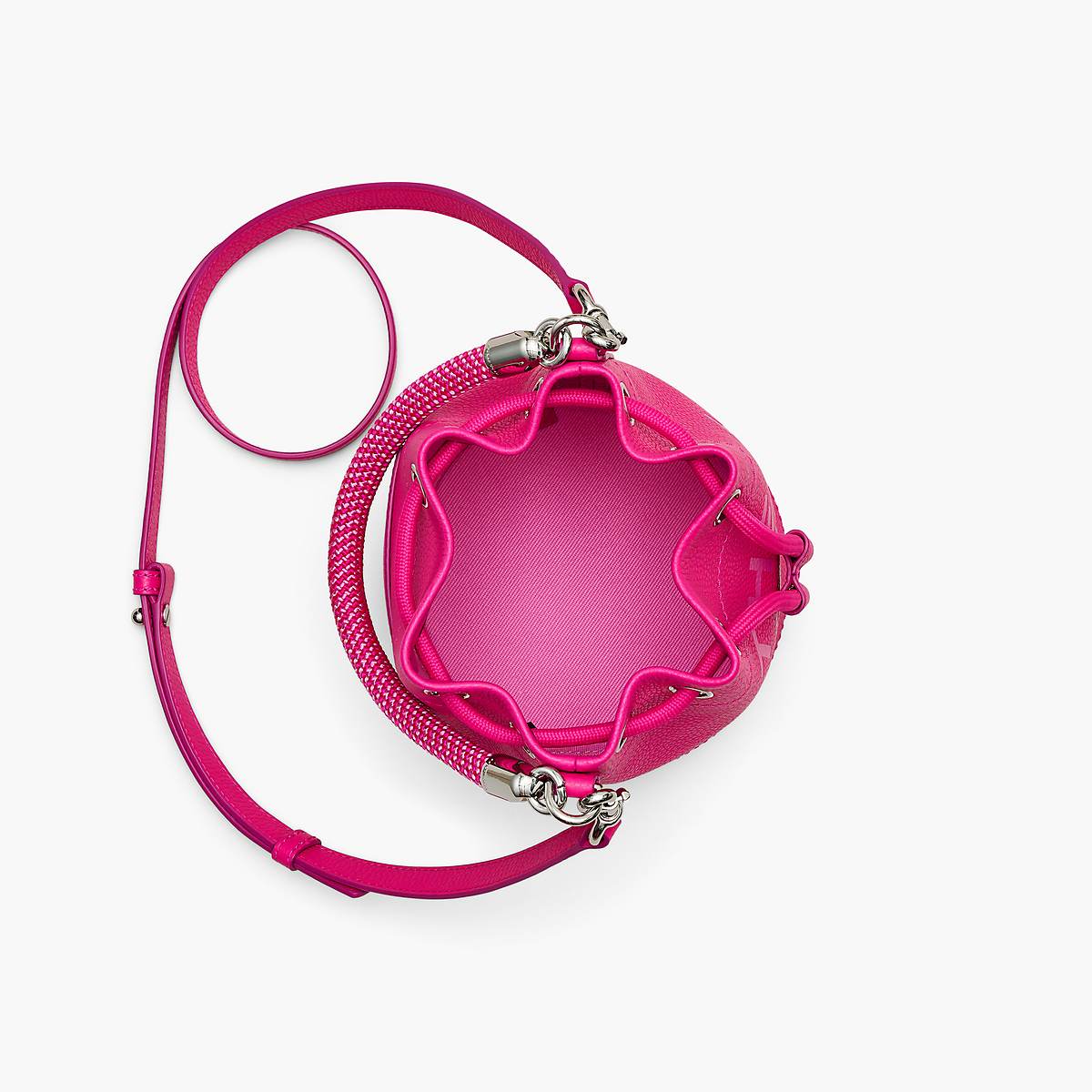 Women Marc Jacobs Leather Bucket Bags Pink | UK MJ4685-E76