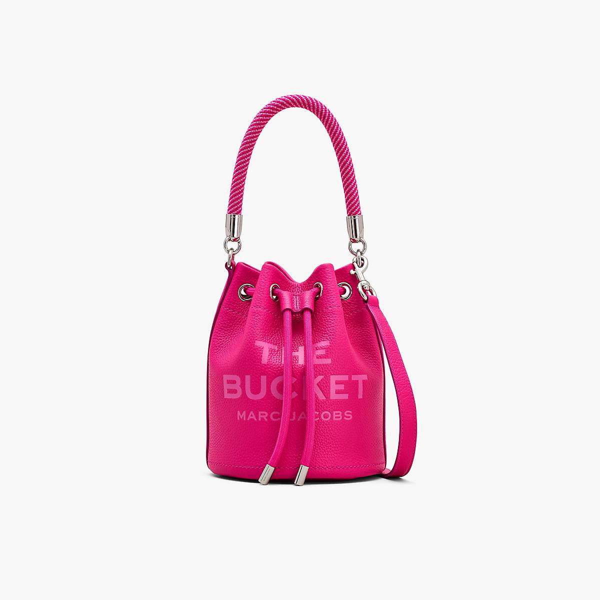 Women Marc Jacobs Leather Bucket Bags Pink | UK MJ4685-E76