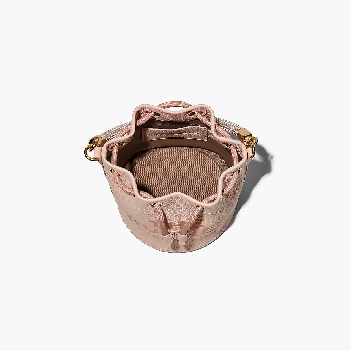 Women Marc Jacobs Leather Bucket Bags Rose | UK MJ4076-Z83