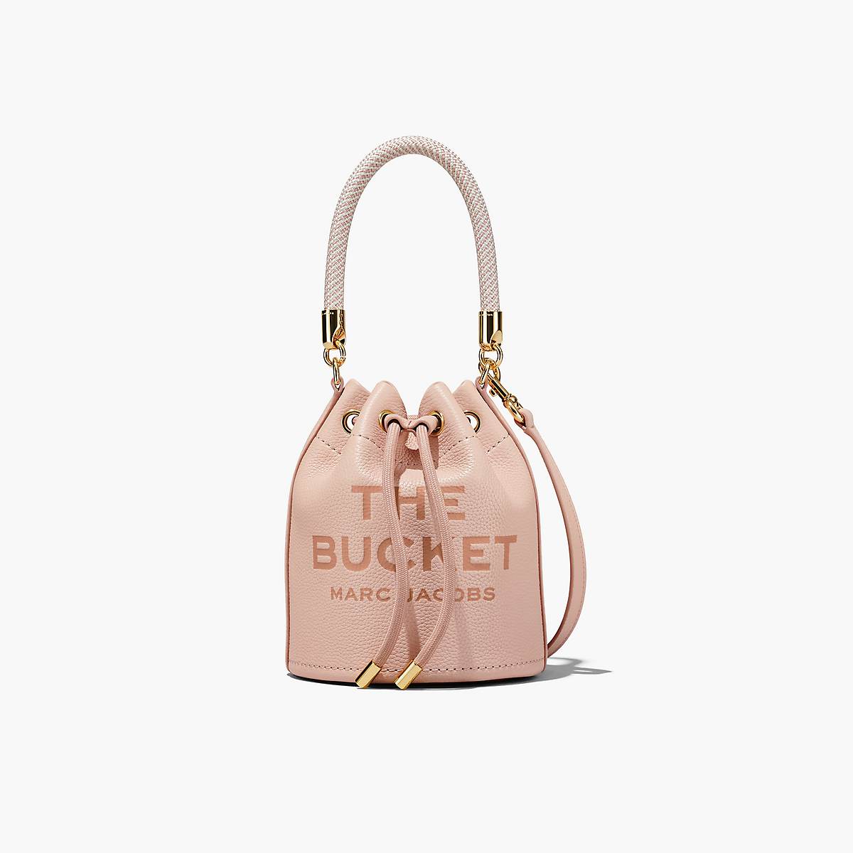 Women Marc Jacobs Leather Bucket Bags Rose | UK MJ4076-Z83