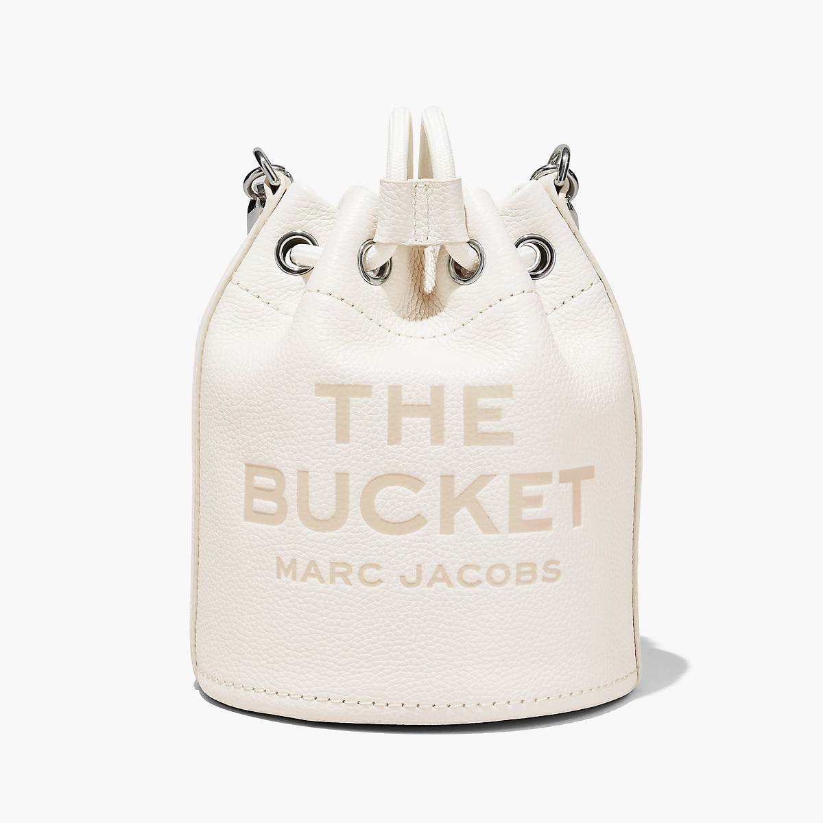 Women Marc Jacobs Leather Bucket Bags Silver | UK MJ4958-N54