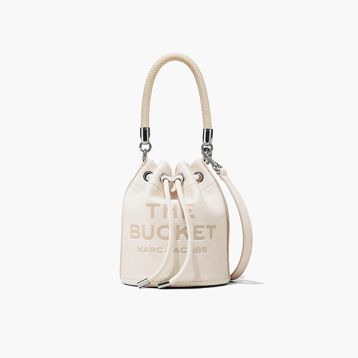 Women Marc Jacobs Leather Bucket Bags Silver | UK MJ4958-N54