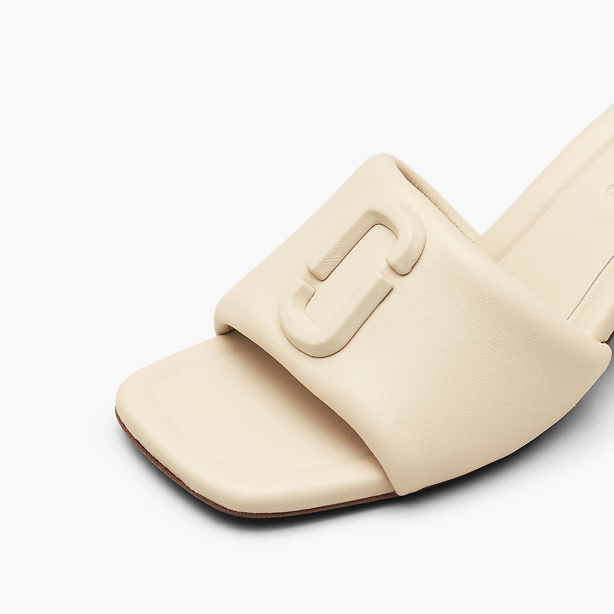 Women Marc Jacobs Leather J Marc Heeled Sandals White | UK MJ1935-W78