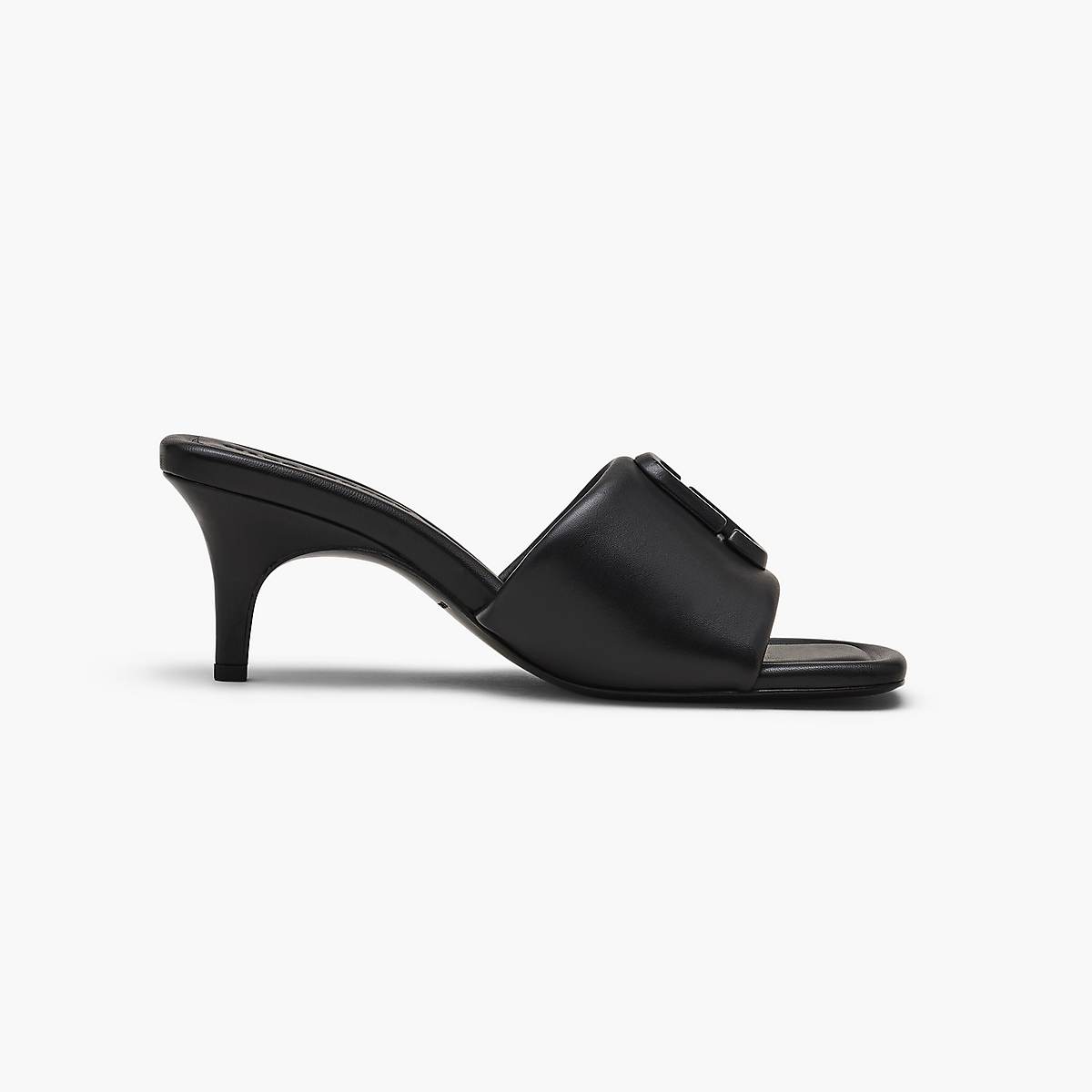 Women Marc Jacobs Leather J Marc Heeled Sandals Black | UK MJ9327-E14